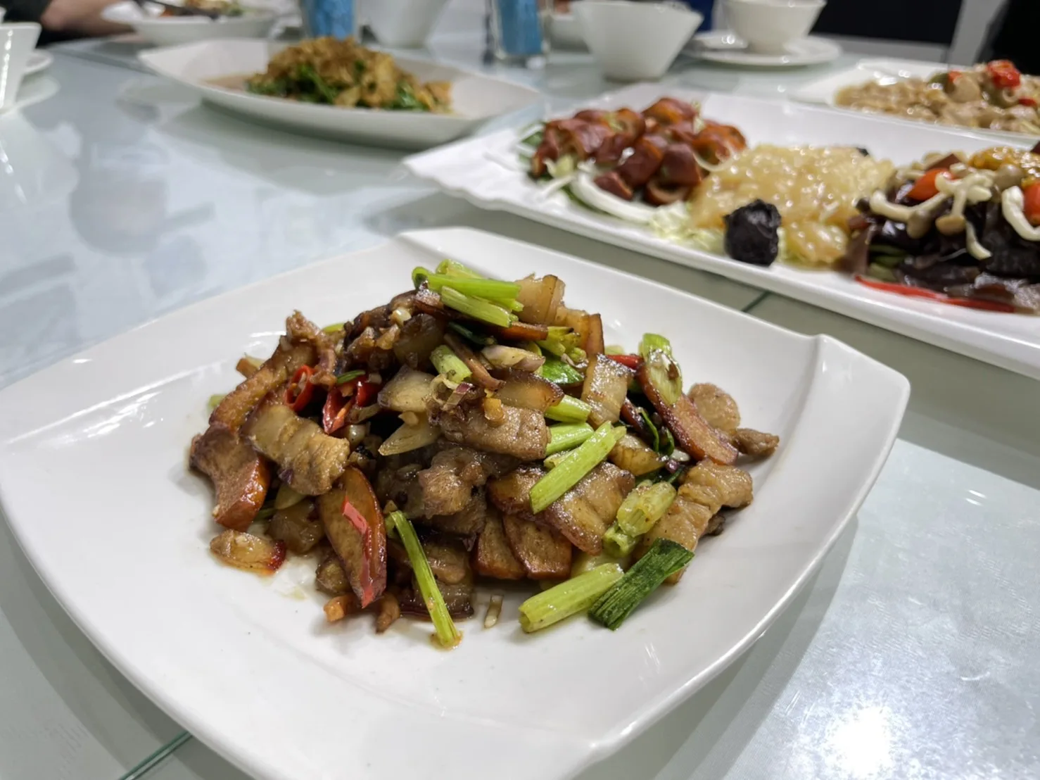 客家小炒是餐點中必備的經典菜餚。楊靜茹攝