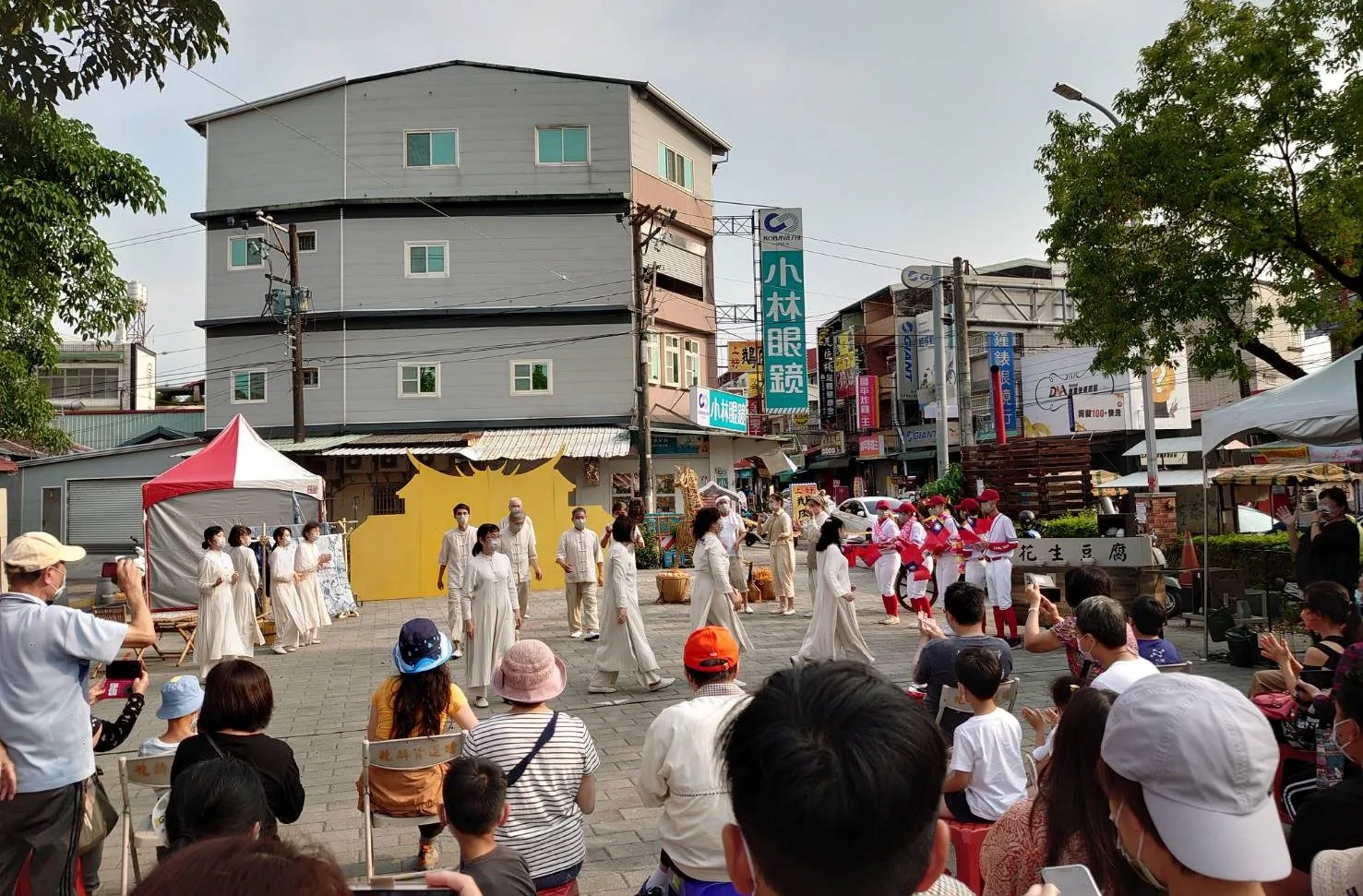 內埔天后宮《埔之內》劇場現場表演。客委會提供