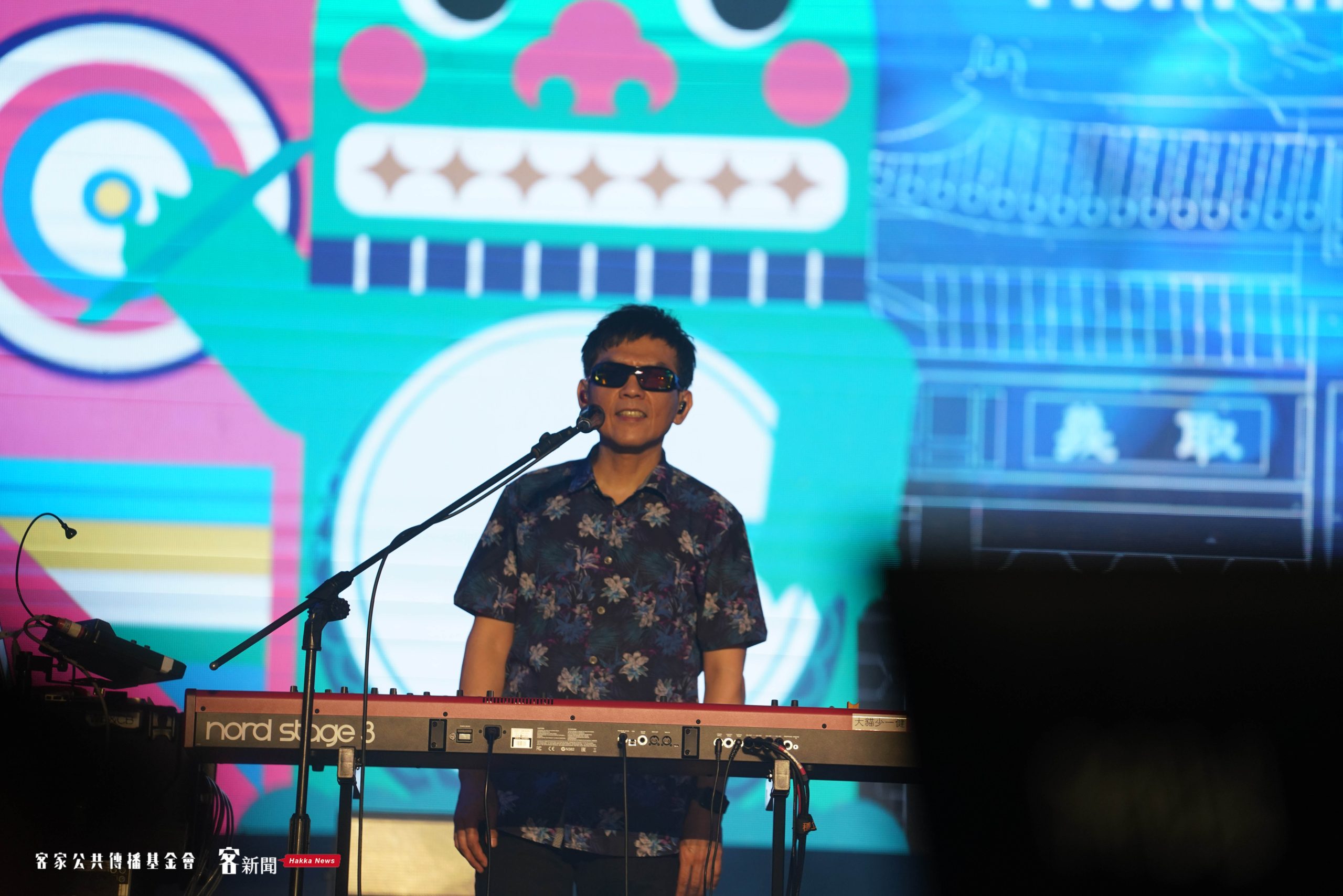 China Blue團員，Keyboard手大貓老師。洪俊傑攝