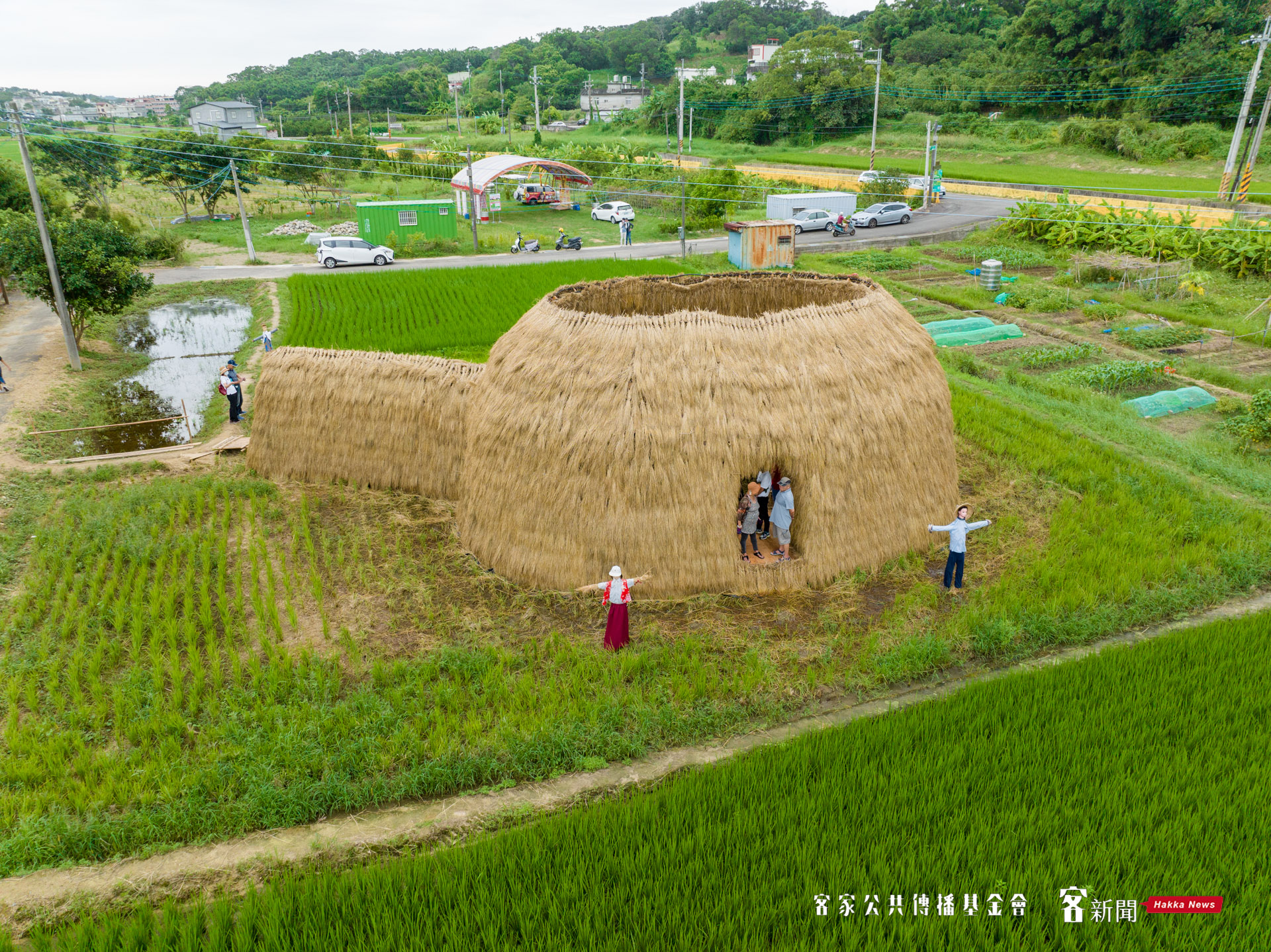 2022香山濕地藝術季作品《在羽翼下》。范修語攝