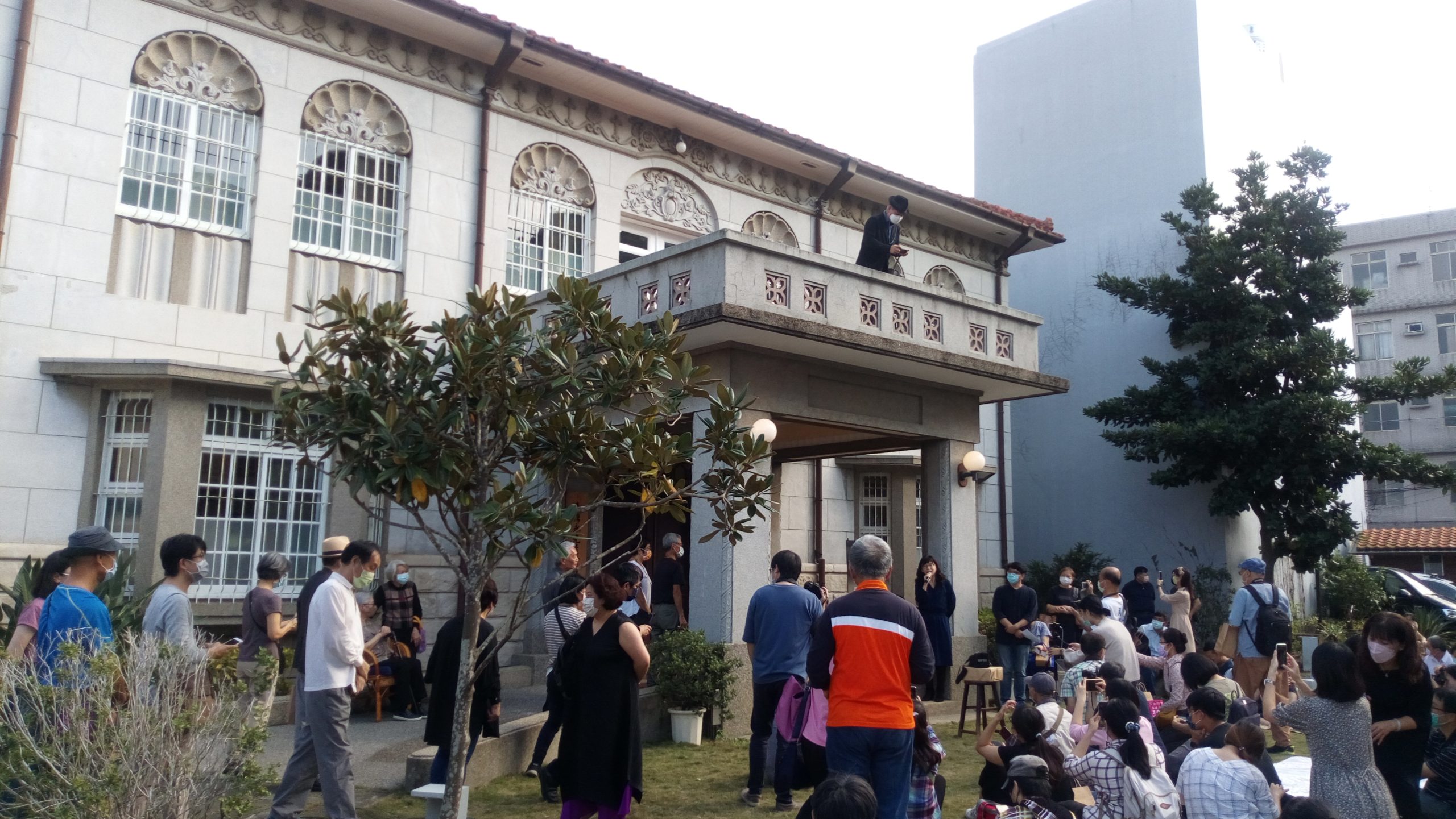 姜阿新曾是北埔茶王,他生前所建的洋樓是北埔知名建築。何來美攝