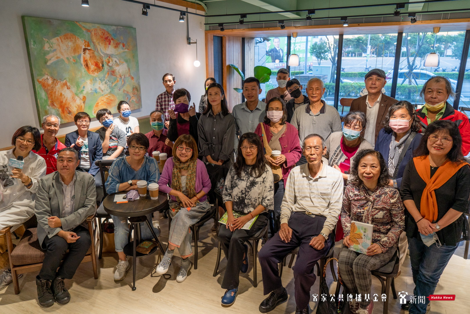 客傳會舉辦「客家出版內容分享會」桃園場，許多創作者們一同到場參與。范修語攝