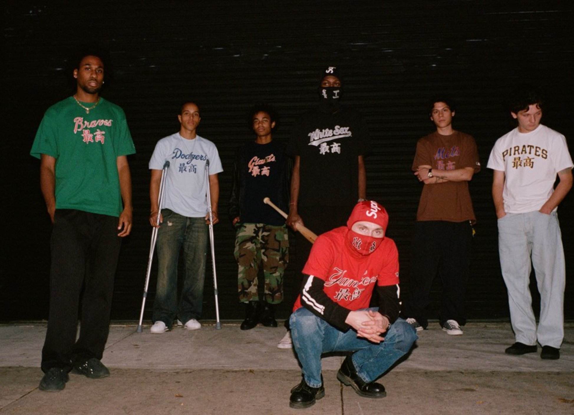 MLB推注音潮服,大家看得一頭霧水。翻攝supremenewyork IG