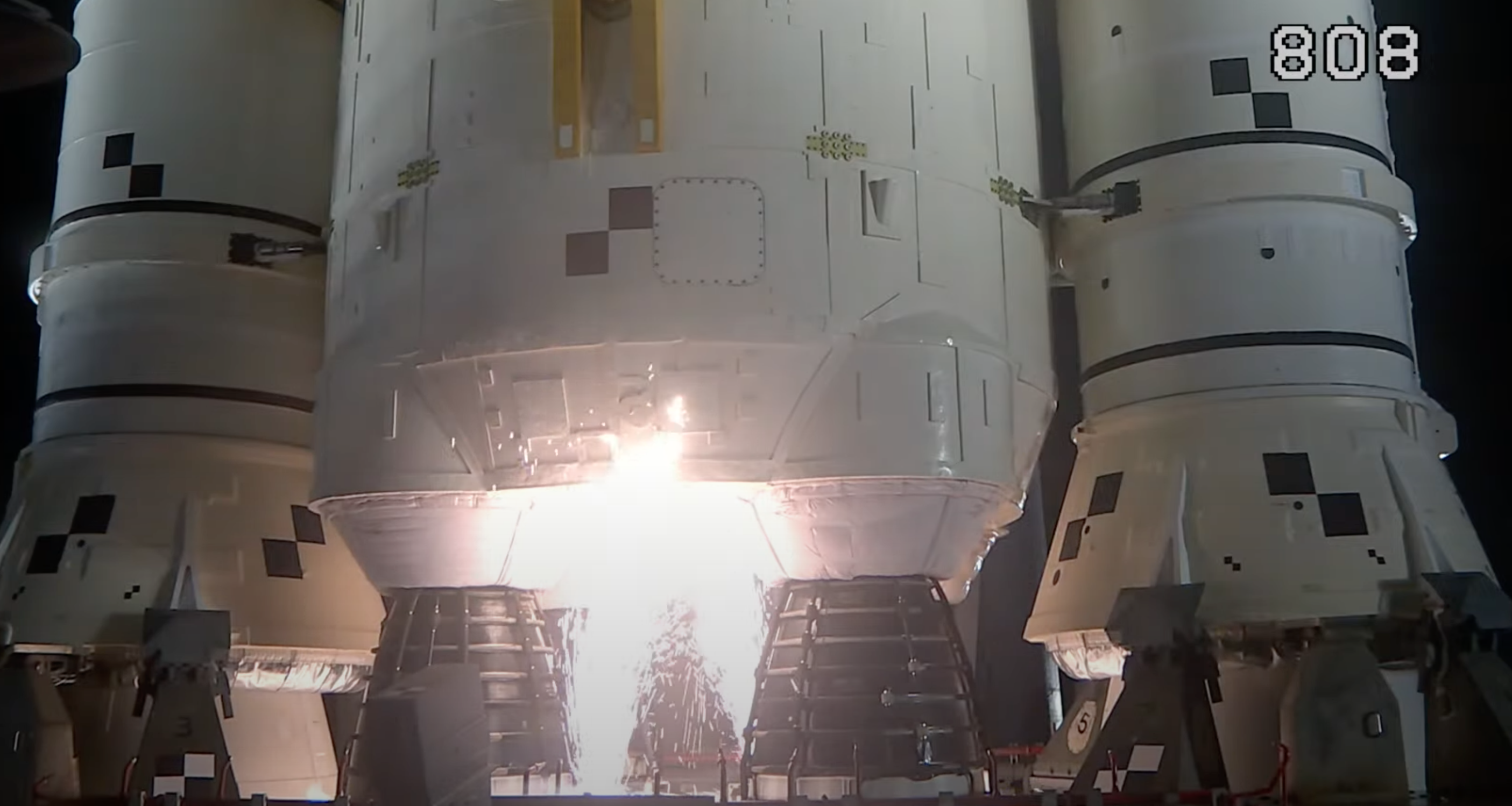 阿提米絲一號發射系統啟動。翻攝NASA YT