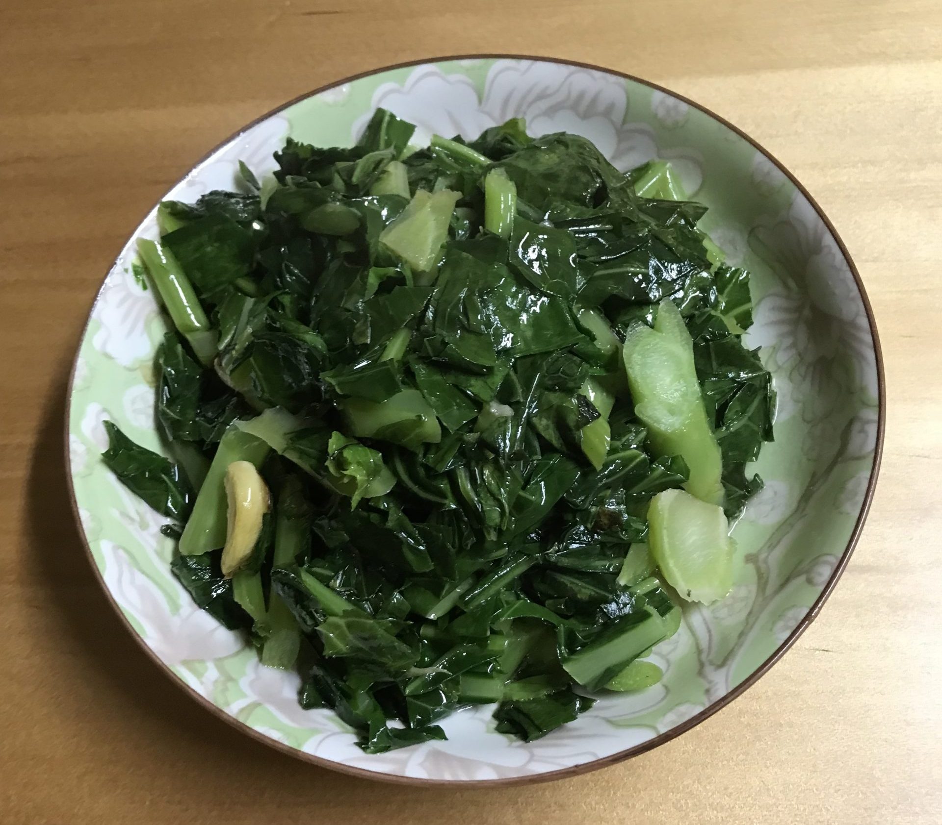淨炒大肚菜。作者提供