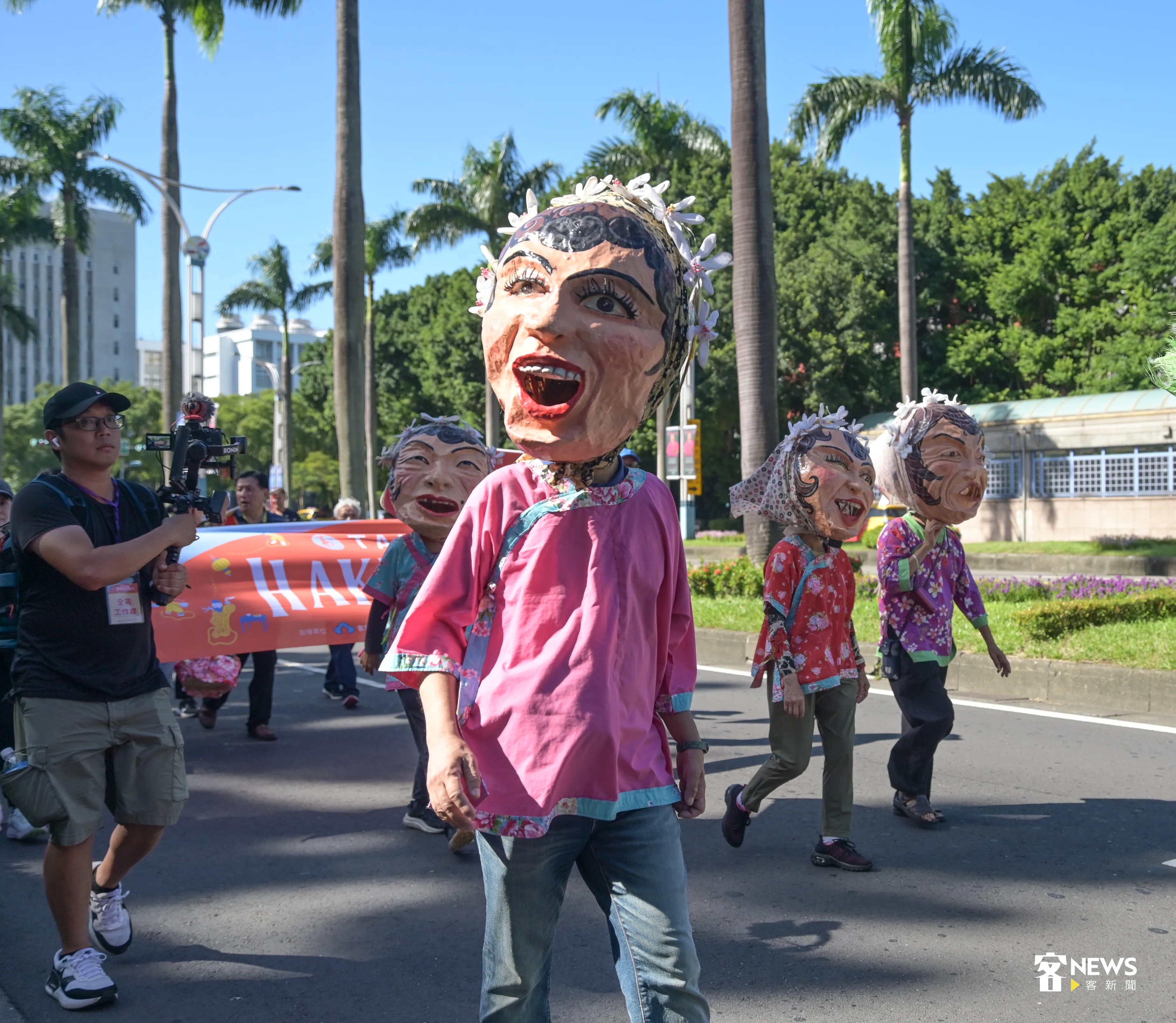 台北義民嘉年華踩街遊行。圖為2024活動照。洪俊傑攝