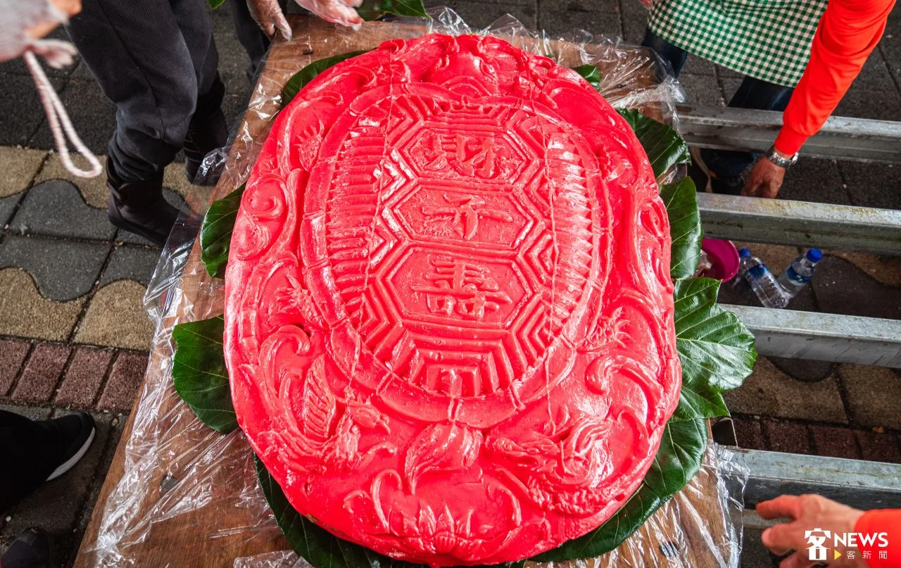 2025年東勢新丁粄節120斤大粄。朱愷元攝