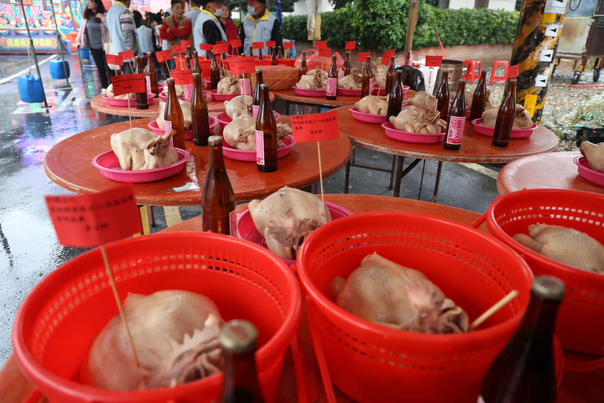 詔安客家人在正月半這天擐雞酒。雲林縣府文化觀光處提供