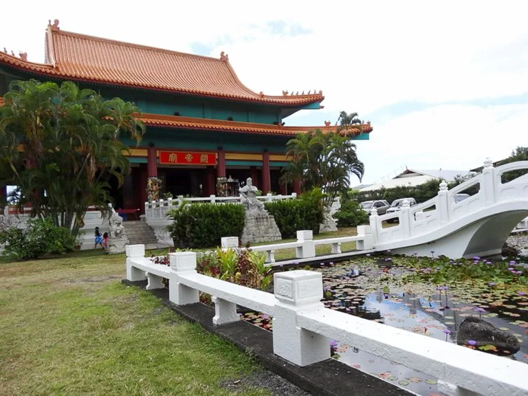 法屬波利尼西亞(French Polynesia, Tahiti)的帕皮提關帝廟(Temple Kanti)。張維安攝