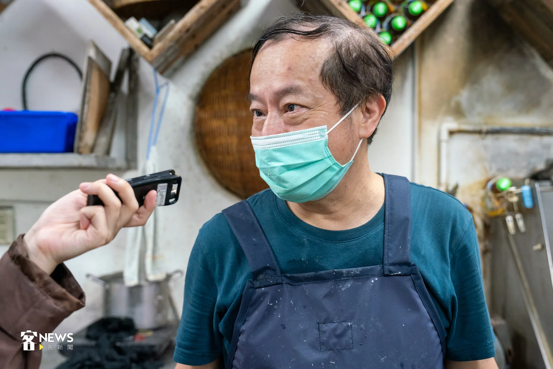 第四代老闆詹統森熱情分享開店故事。洪藝晅攝