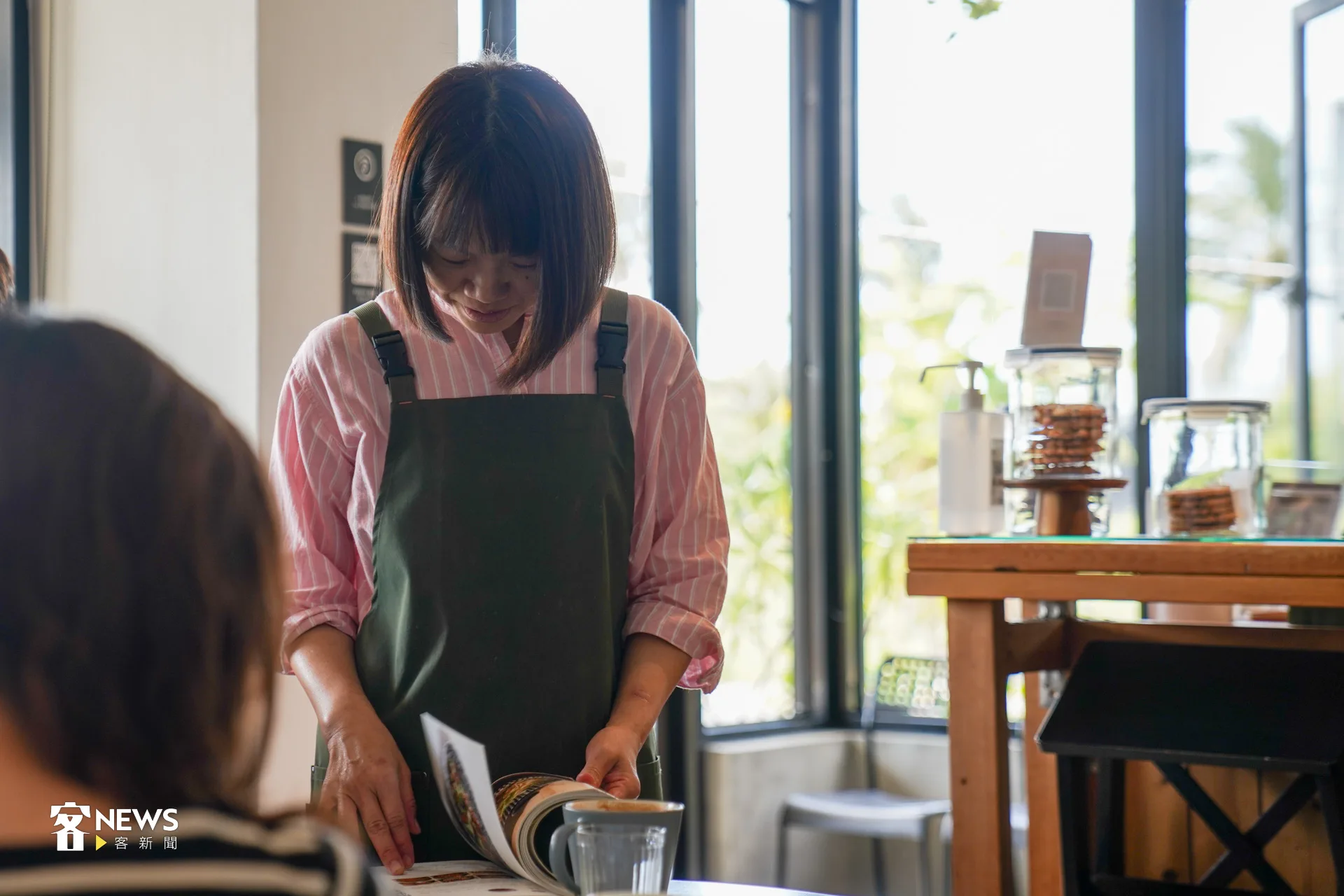 許多顧客表示，店內環境很舒適，讓人很放鬆。洪藝晅攝
