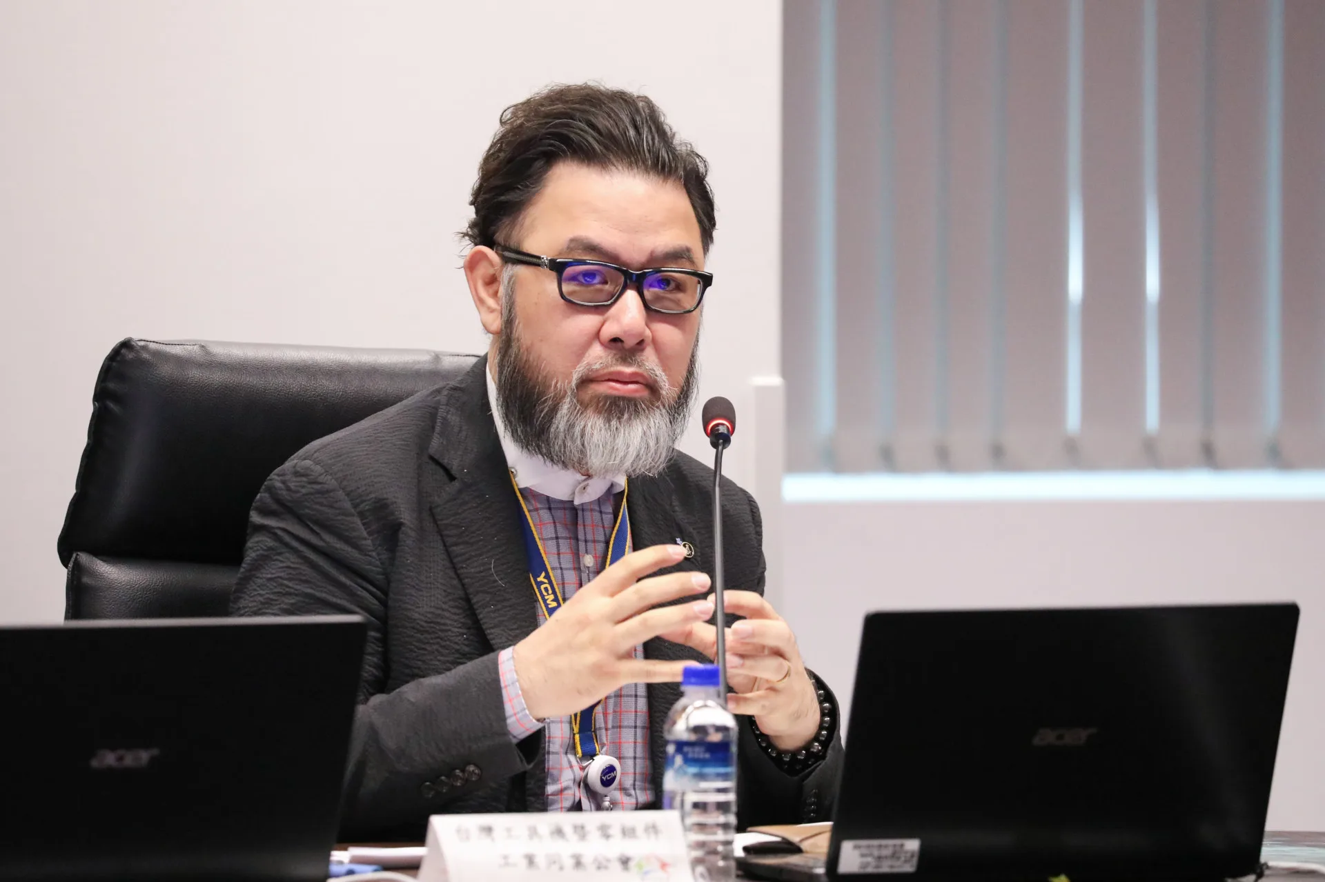 台灣工具機暨零組件工業同業公會理事長陳伯佳。圖/台中市政府