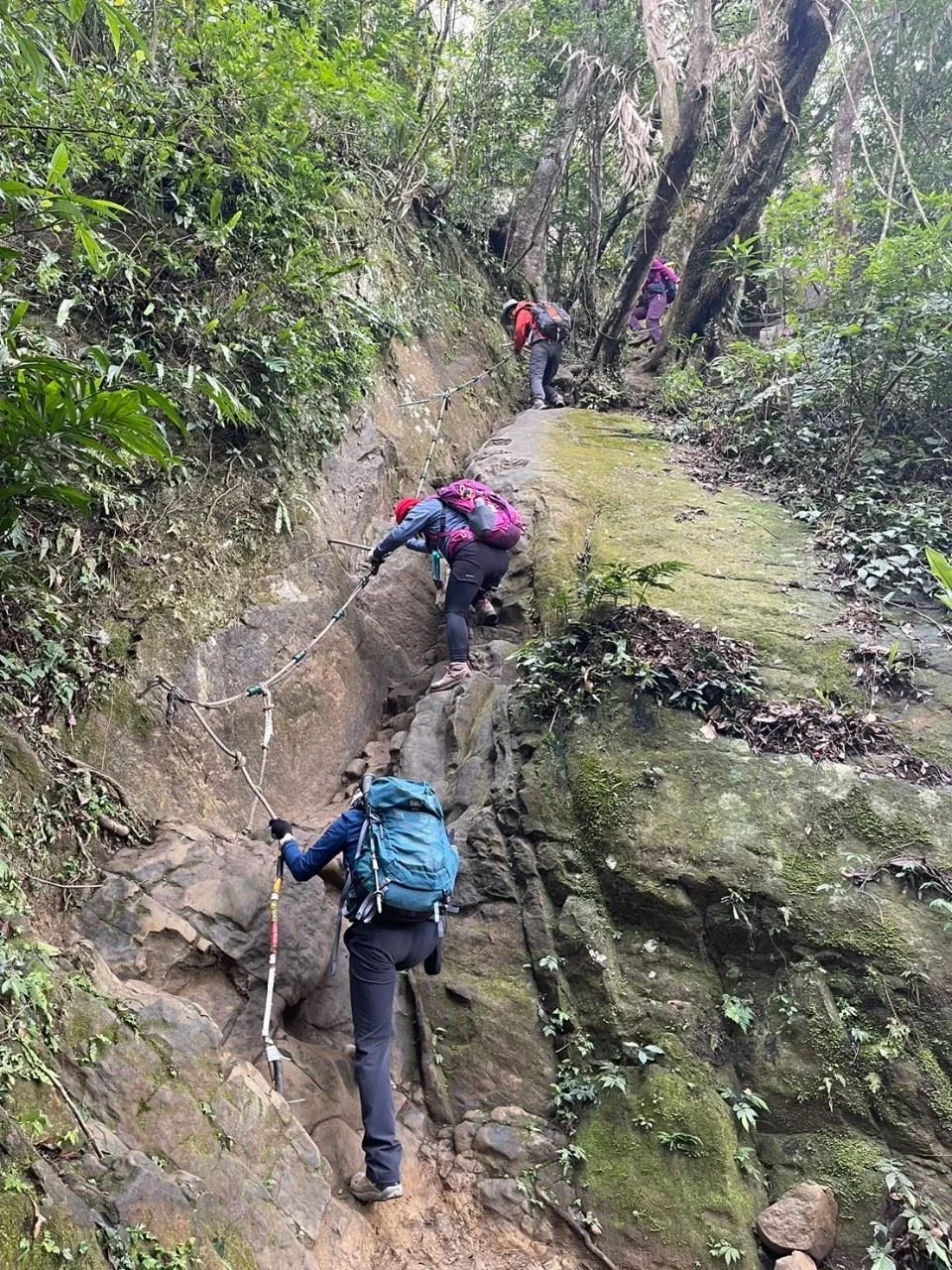登山事故頻傳，竹縣消防呼籲山友「事前完善計畫」。新竹縣政府消防局提供