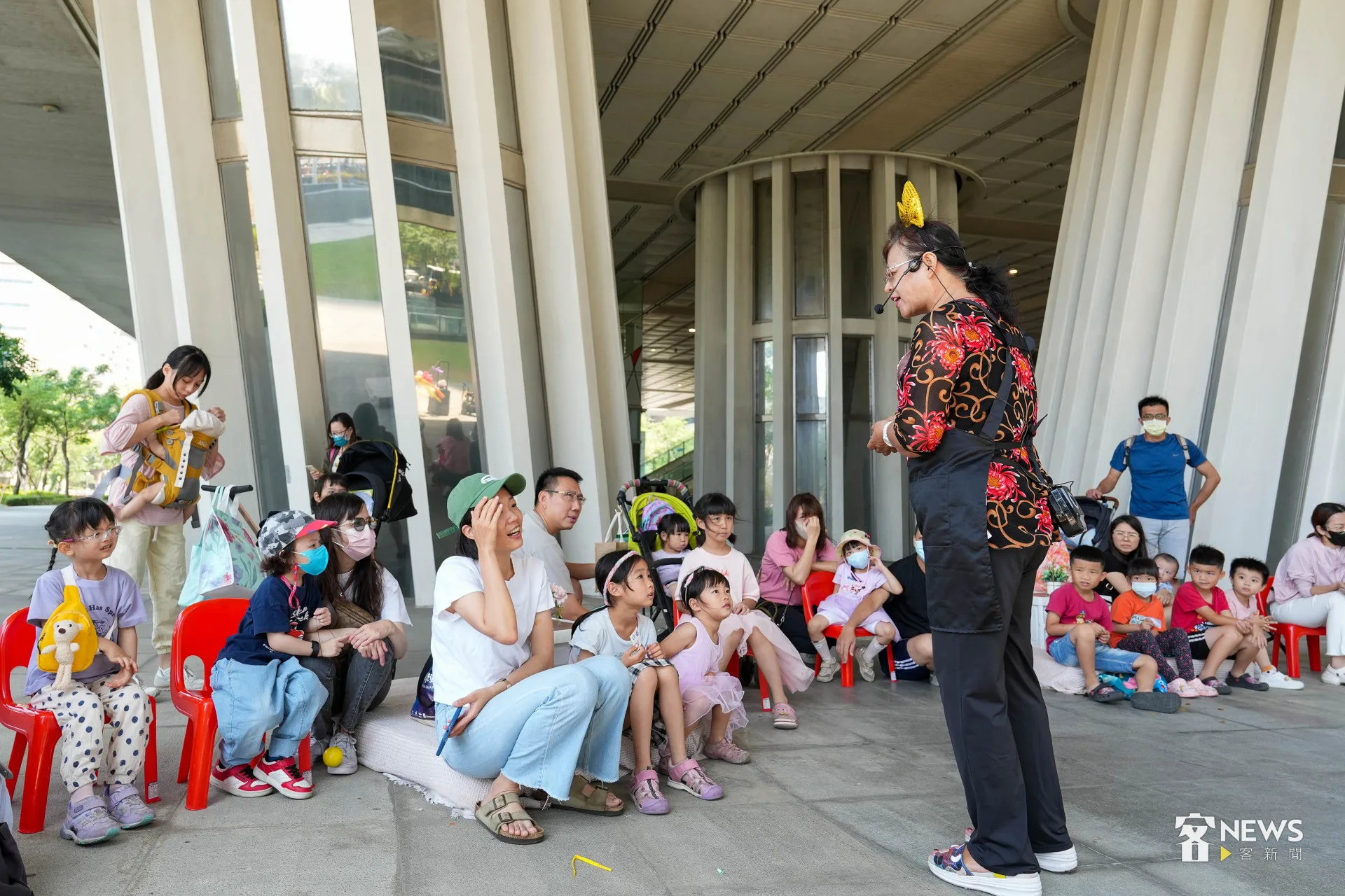 市集旁有豐富的親子活動。蔡依璇攝