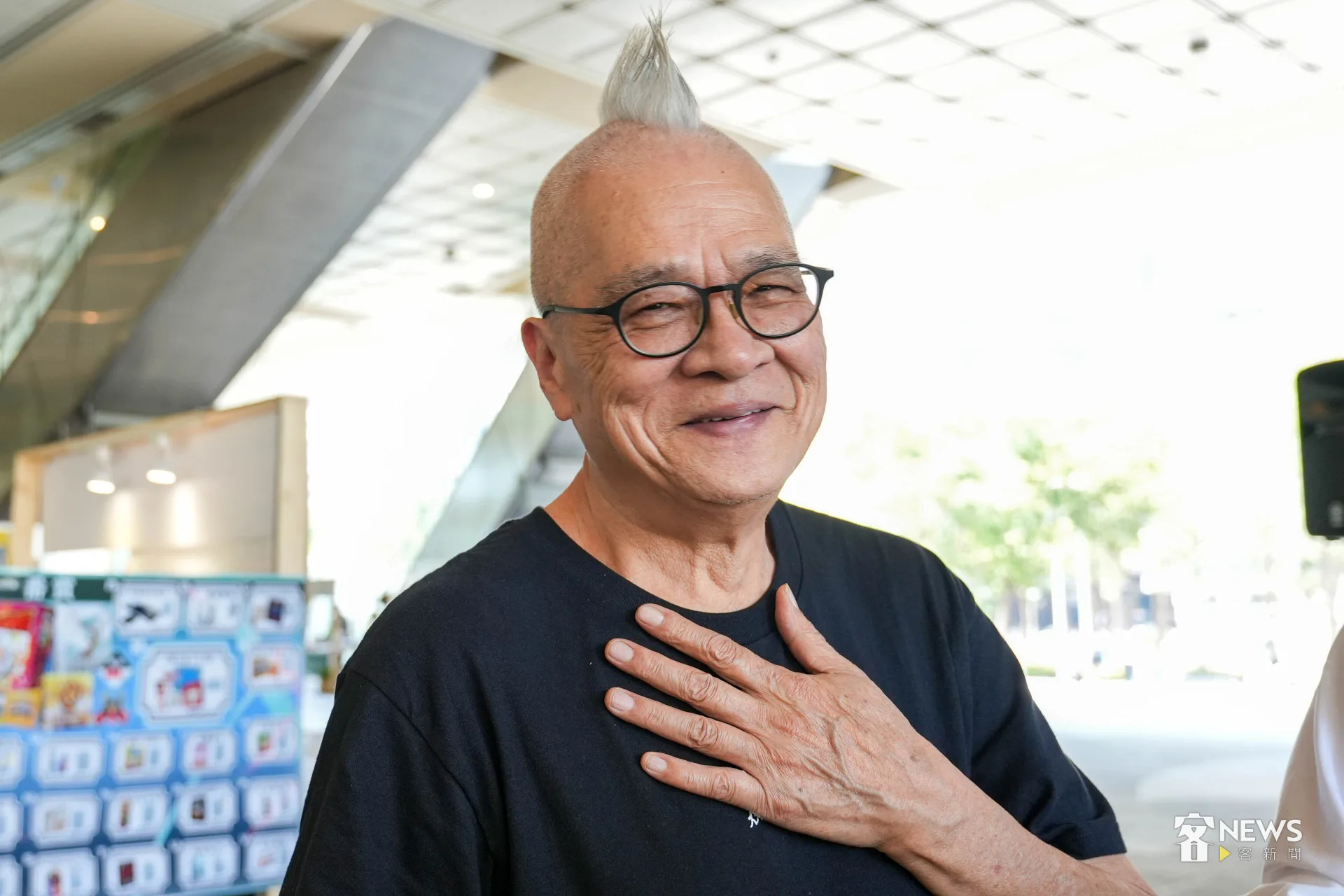 臺灣藝術家、客家語歌曲作曲家及歌手陳永淘。蔡依璇攝
