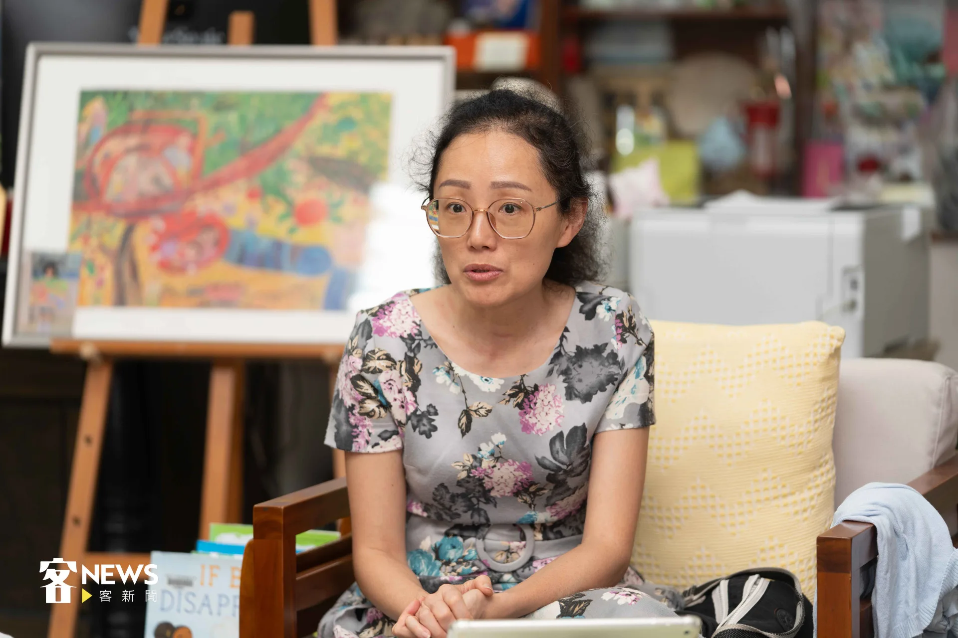 校長朱曉彥表示課程很像一個藝術創作,身為校長就努力找很多計劃、經費來支持師生。宋佩遙攝