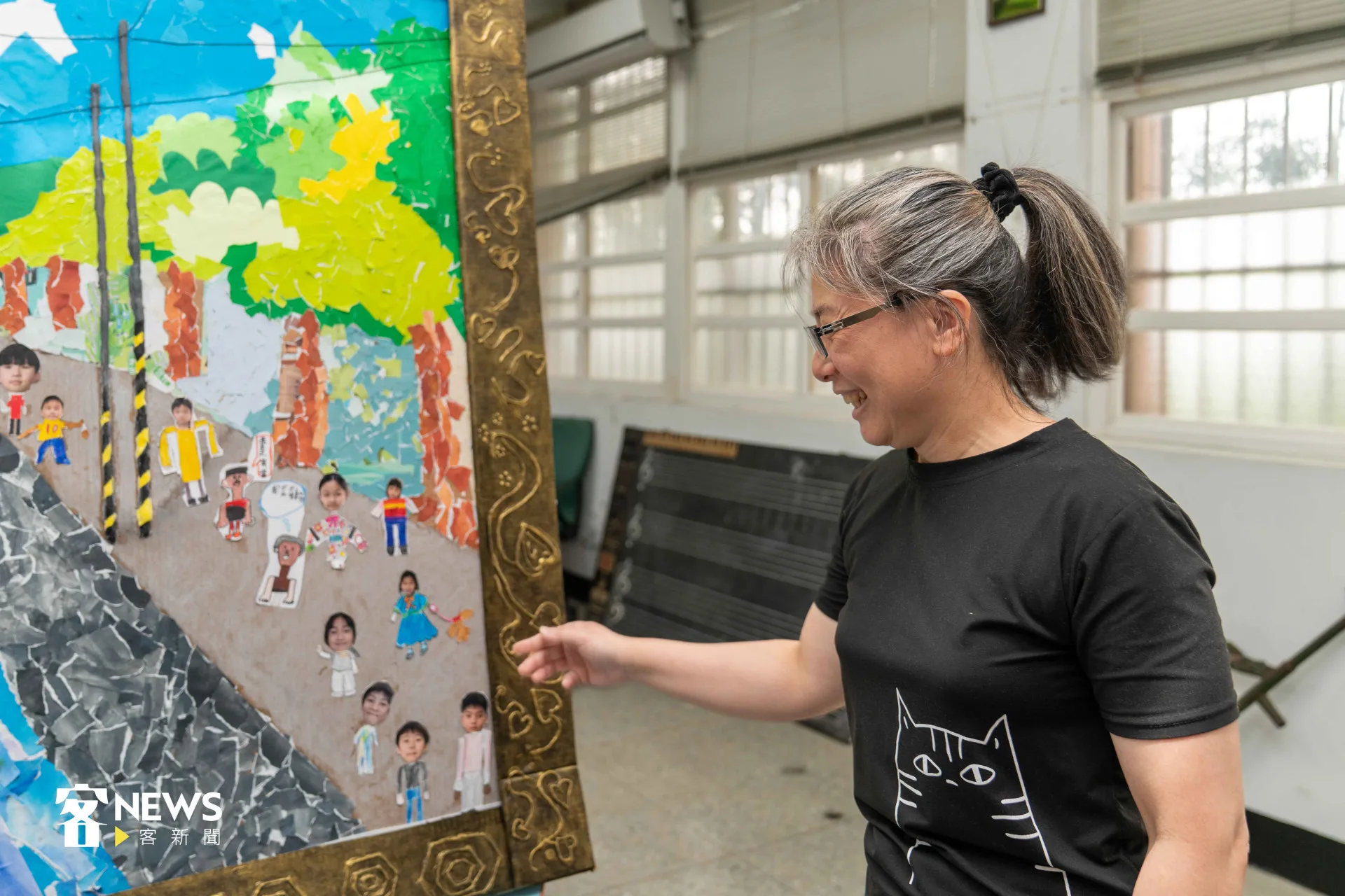 談起課程源起,謝宜君開玩笑地表示「一切都是紙板的錯」。宋佩遙攝