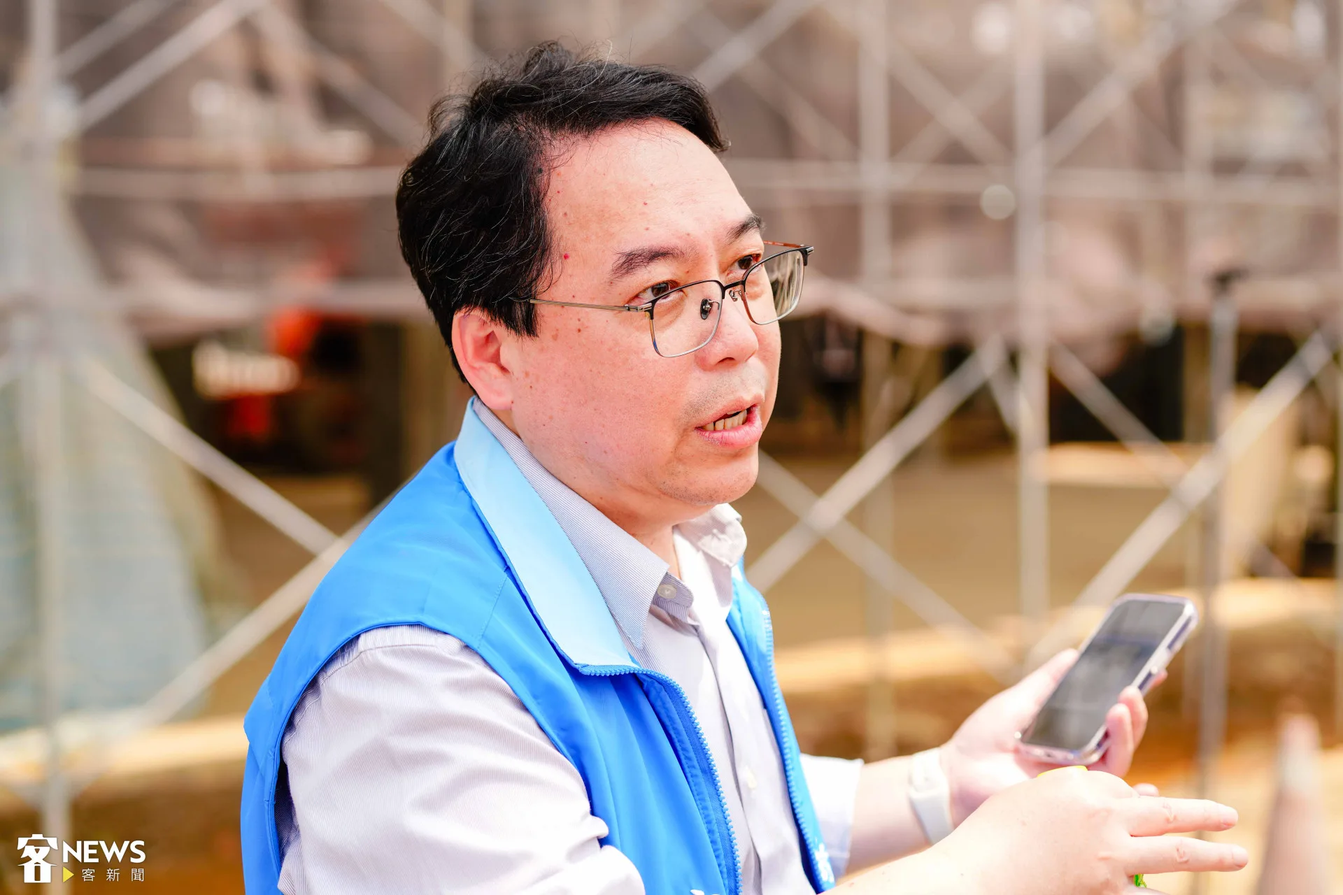 陳盈州處長說大禾埕完工後,將由新竹縣政府文化局來使用管理,後續將招商店家,