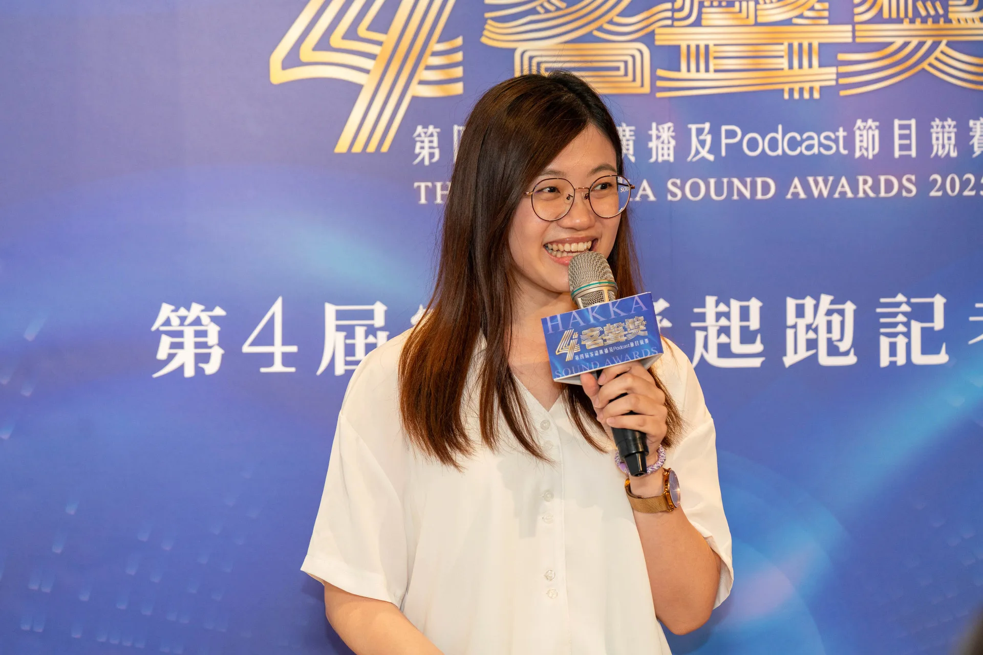 第3屆客聲獎Podcast組得獎人羅彥妤分享製作Podcast節目心得。李台源攝