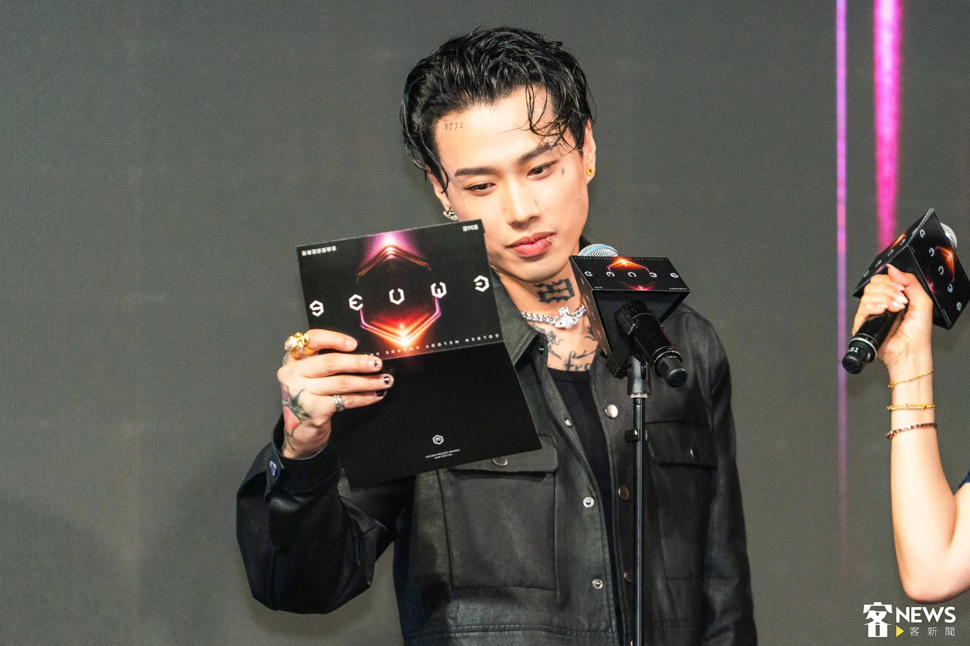 Marz23擔任公布嘉賓,他的樂團TRASH今年也入圍最佳樂團獎。朱愷元攝