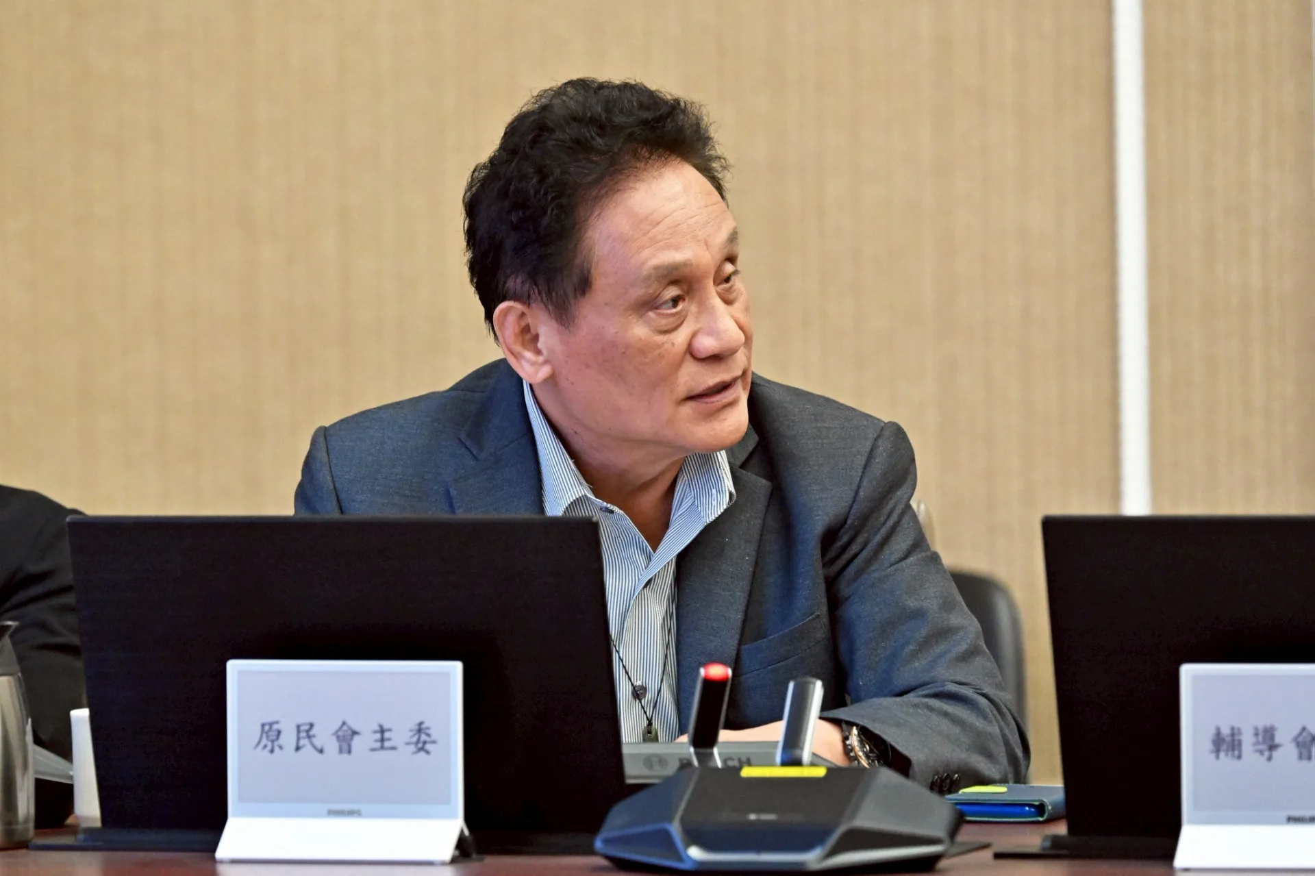 行政院會15日審議通過《平埔原住民族群身分法》草案。圖為原民會主委。行政院提供