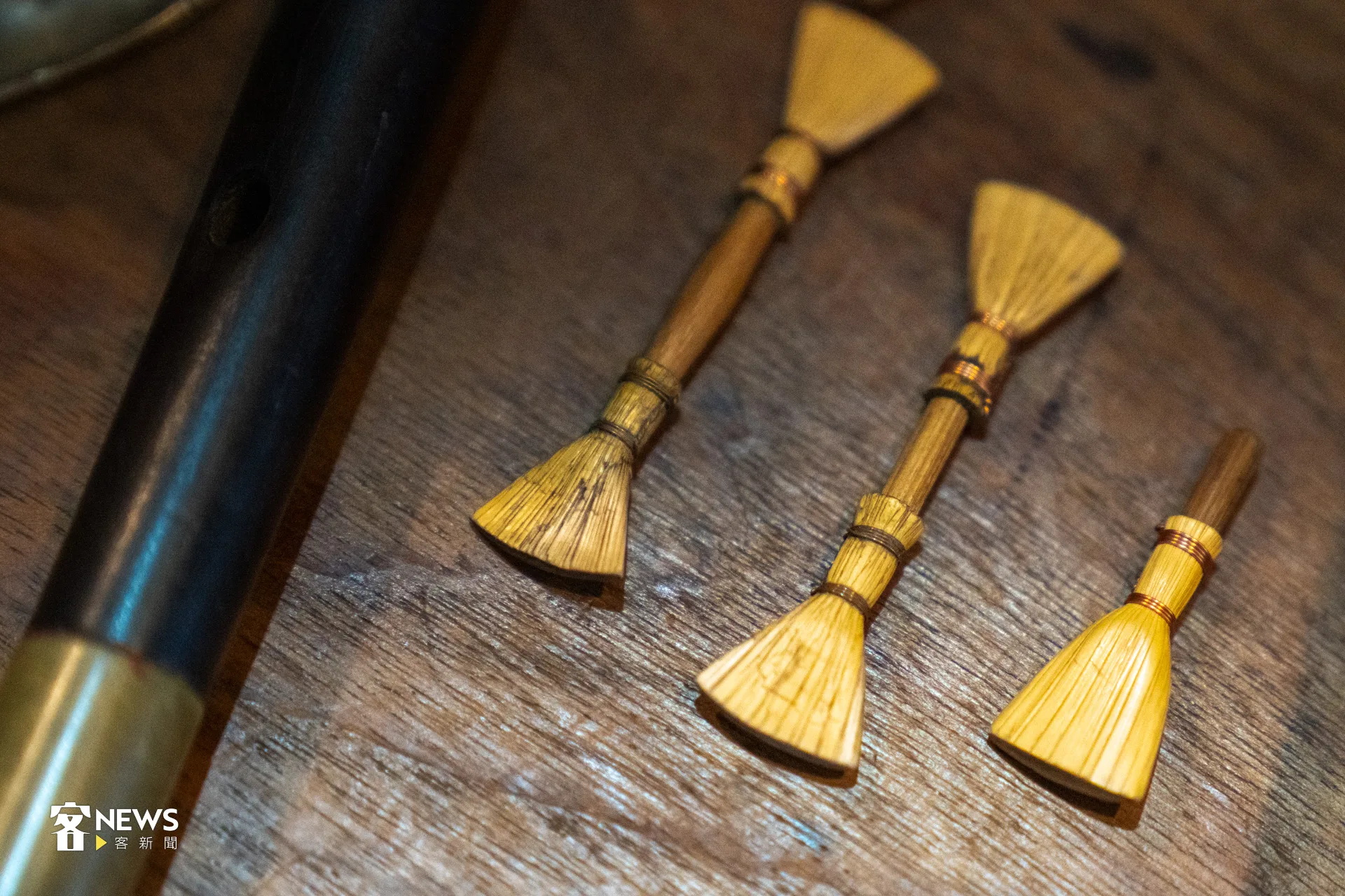 位於嗩吶前端的哨子，藏有大學問。洪藝晅攝