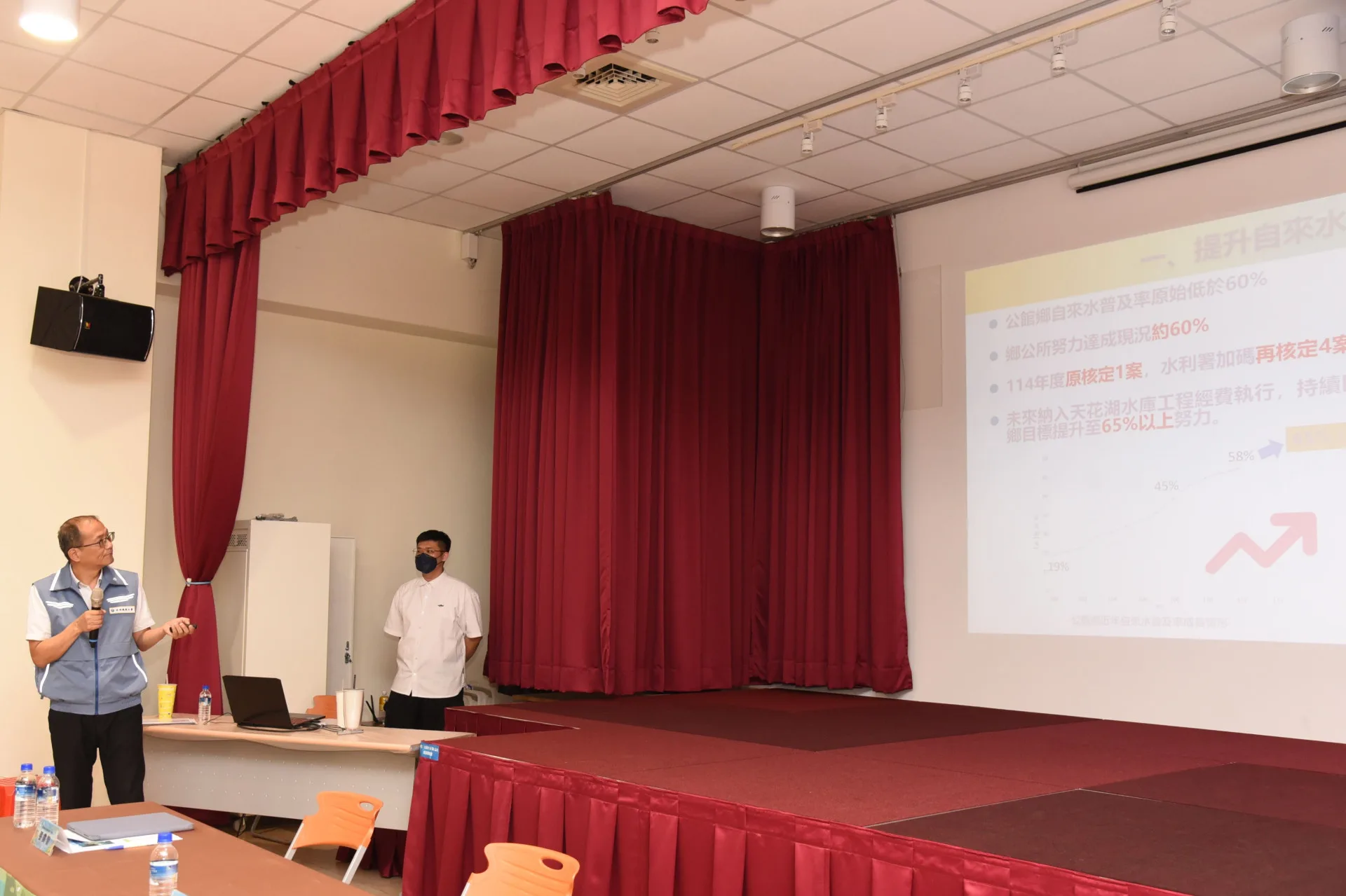 水利署主任工程司簡報天花湖水庫工程規劃