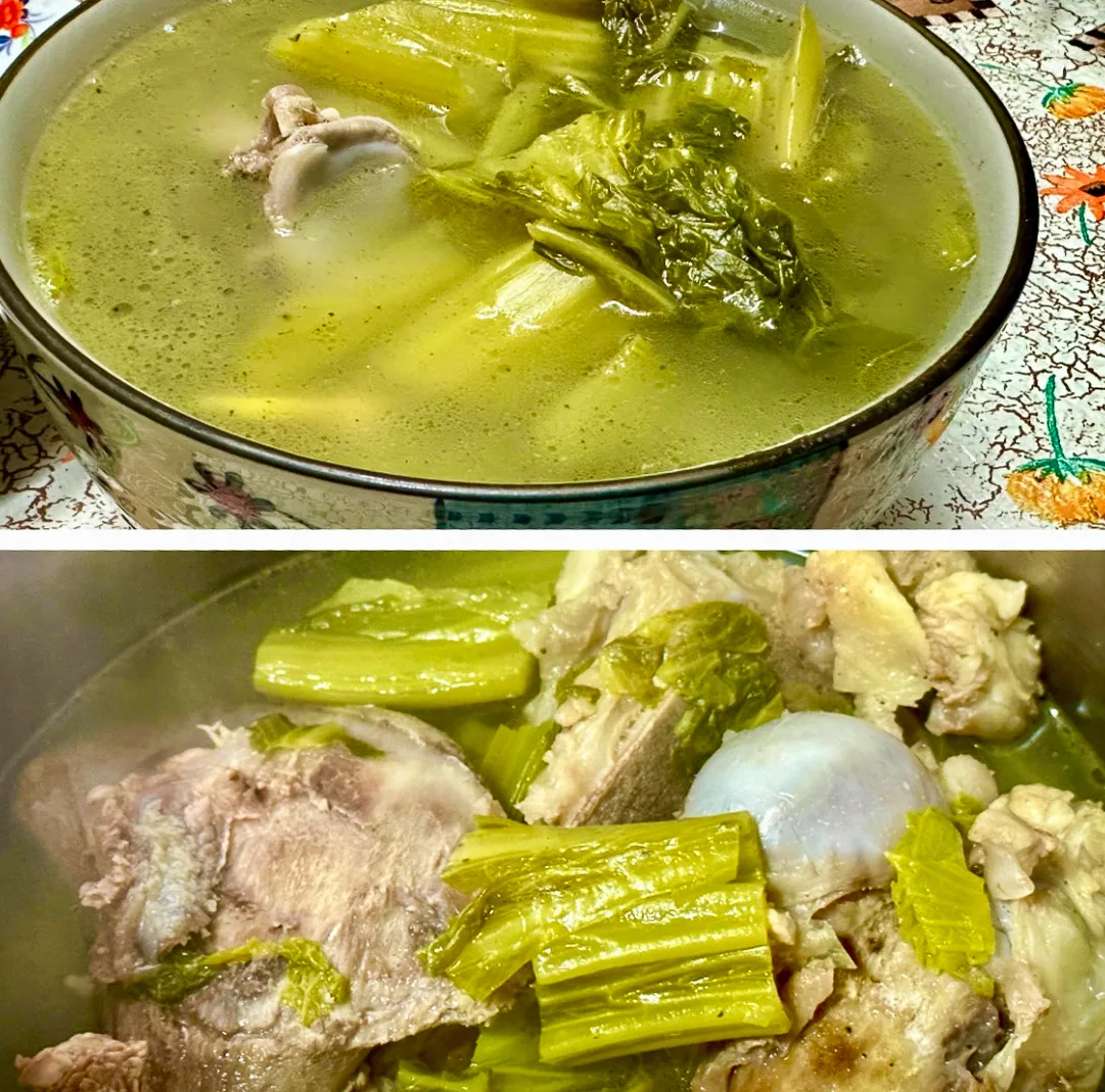 因發酵而有味的「長年菜」。蕭秀琴攝