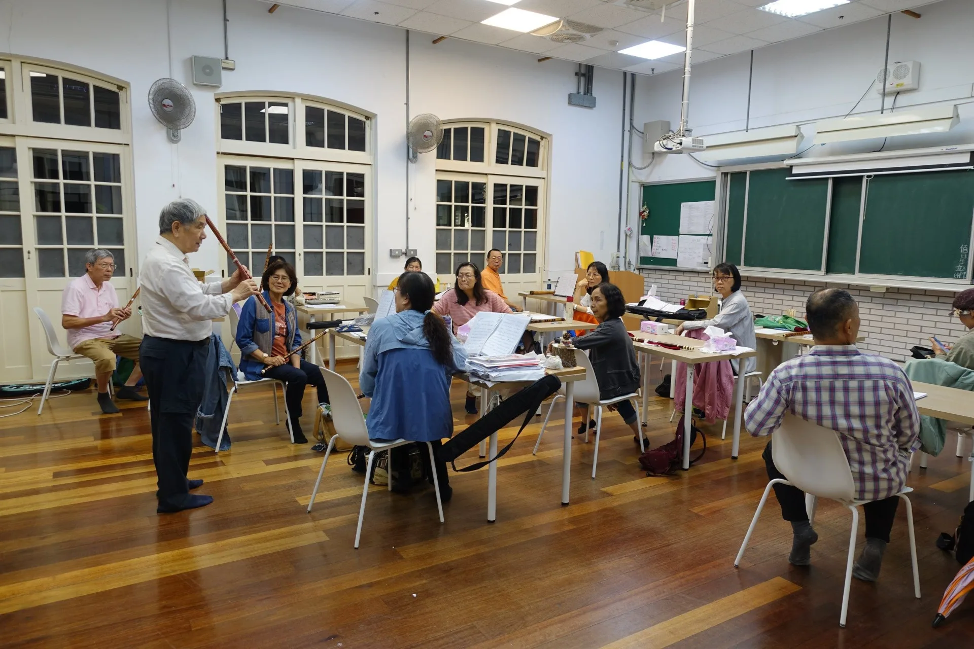 笛簫班課程,在樂音中找到自信與樂趣。臺北市政府教育局提供