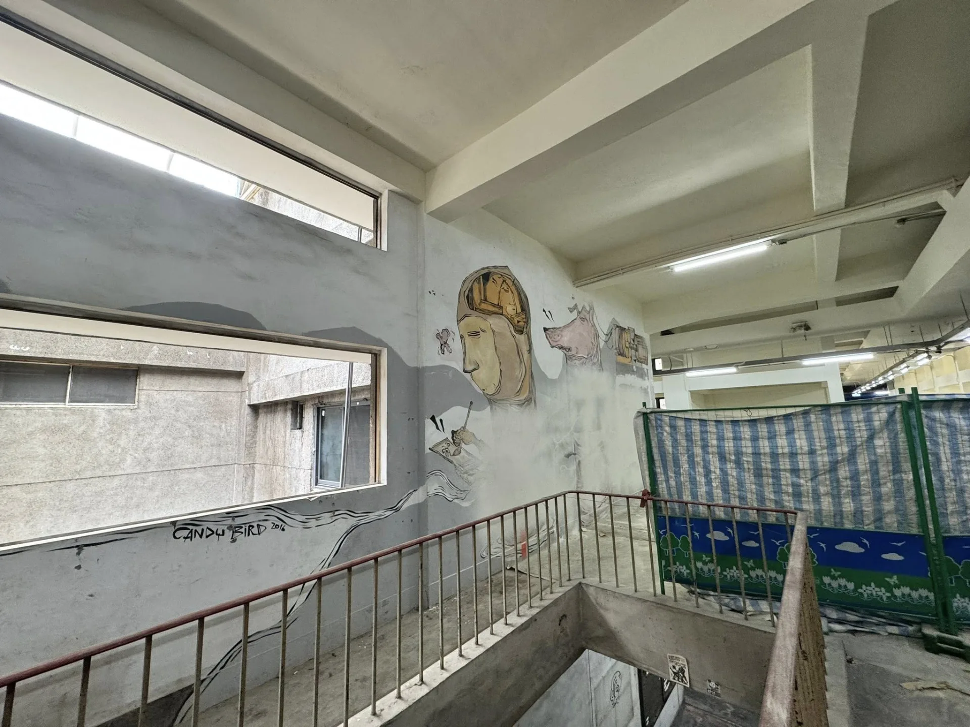 竹市東門市場牆面塗鴉。劉康彥提供