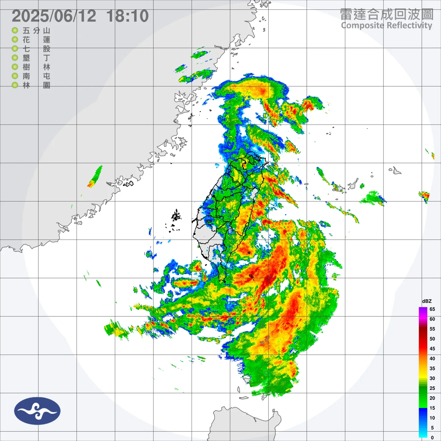 熱帶性低氣壓預估12日晚間登陸花蓮,將為中南部及東部地區帶來豪大雨。