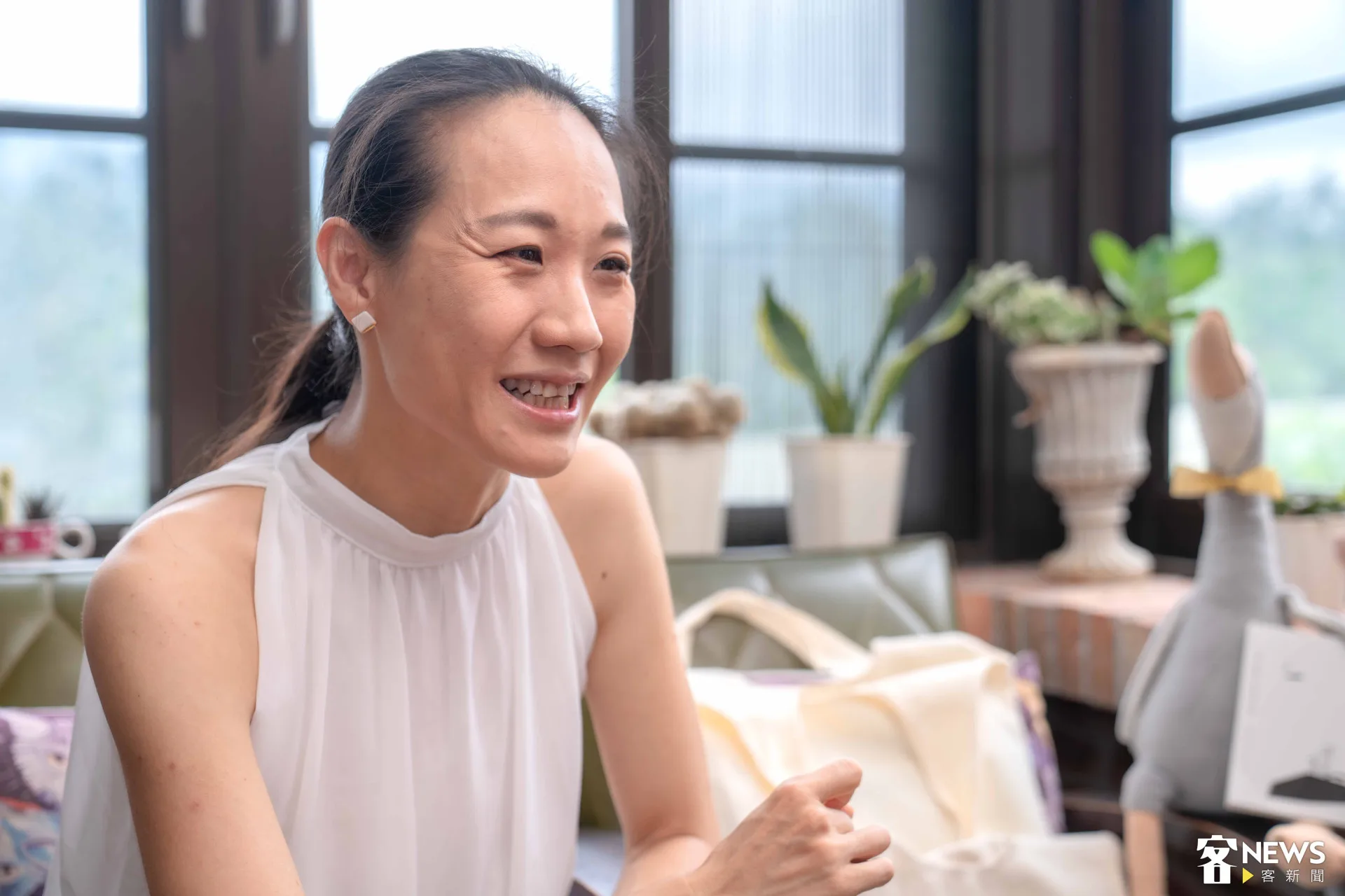 米莎分享製作《親愛的企鵝》的背後趣事。朱愷元攝