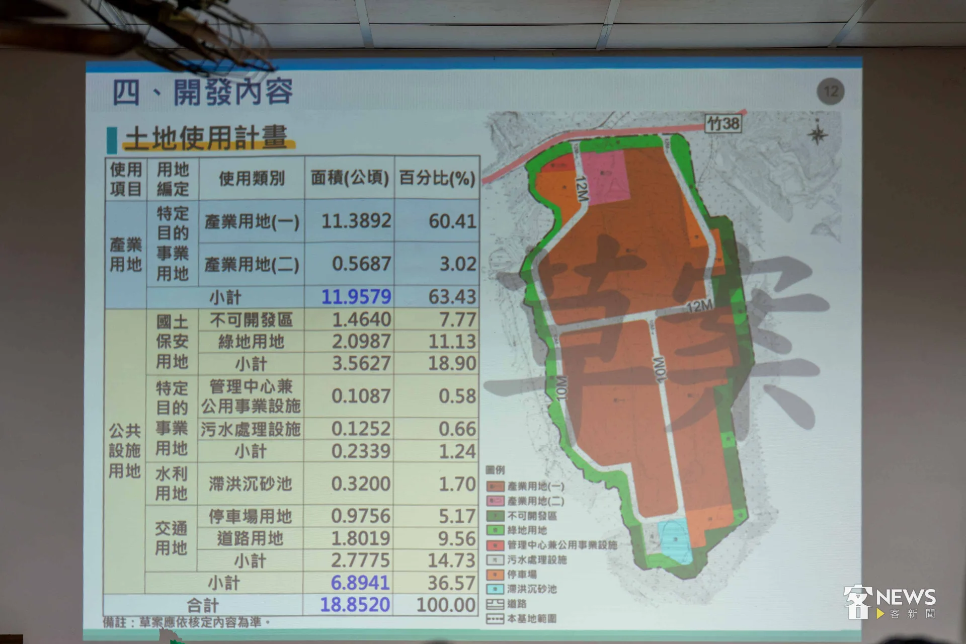 東茂智慧產業園區開發面積與內容。李台源攝