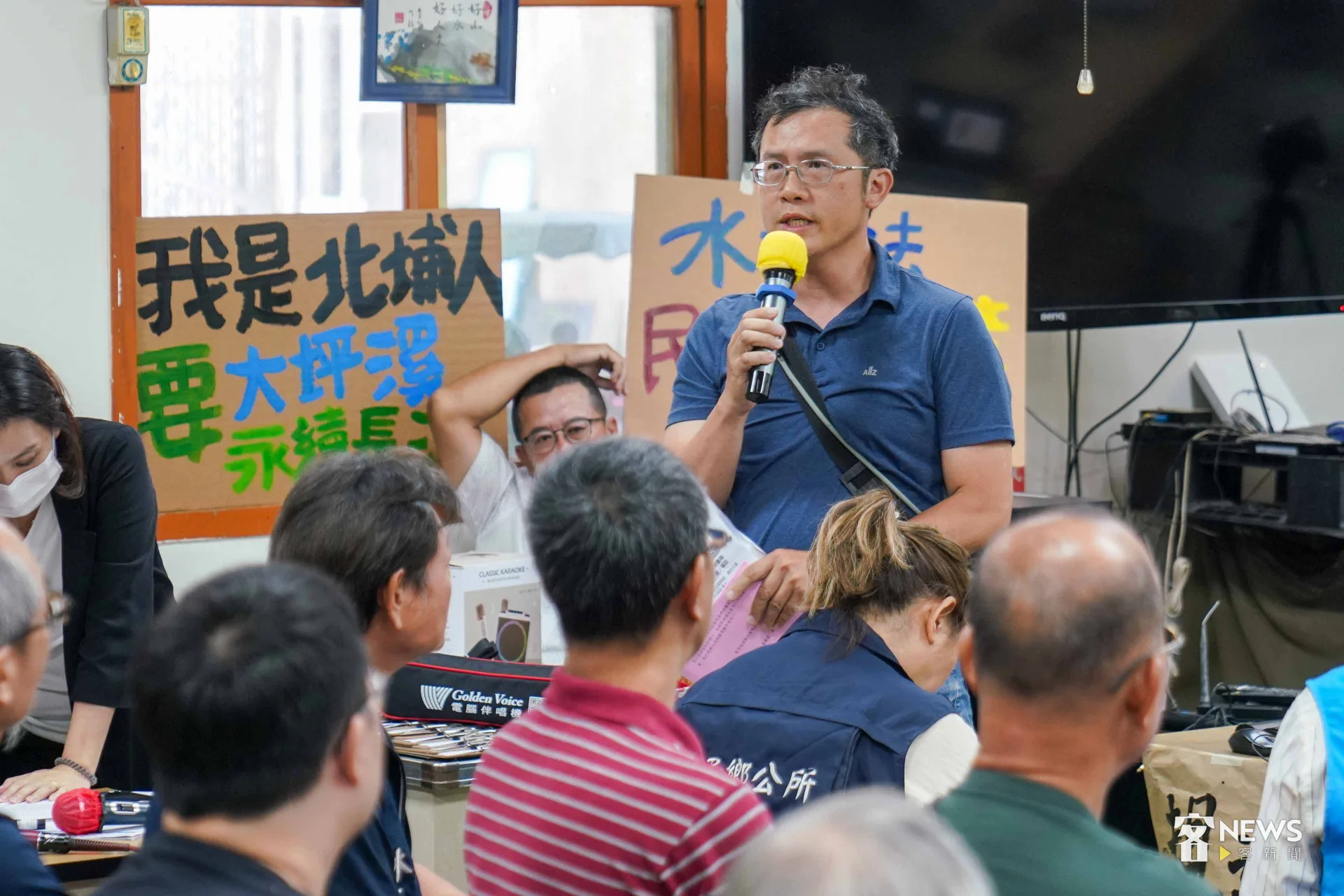 文史工作者鄧毅中質疑,新竹縣政府不應該毫不作為。李台源攝