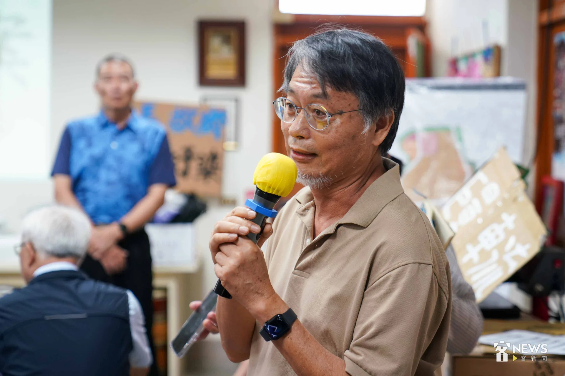 建築師林志成說,「開發商的承諾,就是一個形容詞」。李台源攝