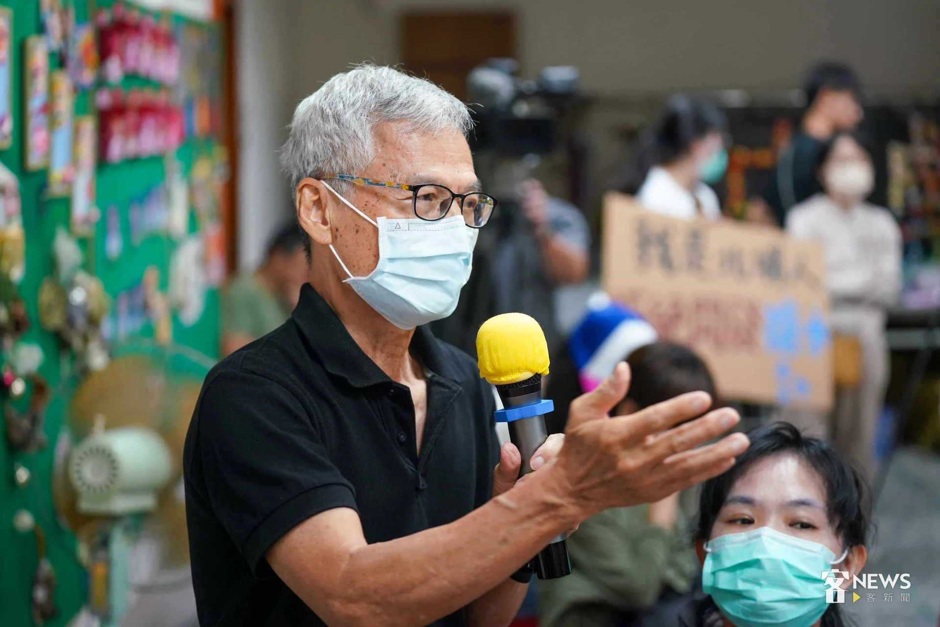 北埔鄉民黃雍熙質疑,廠商「明顯是廠商鑽法律漏洞」。李台源攝