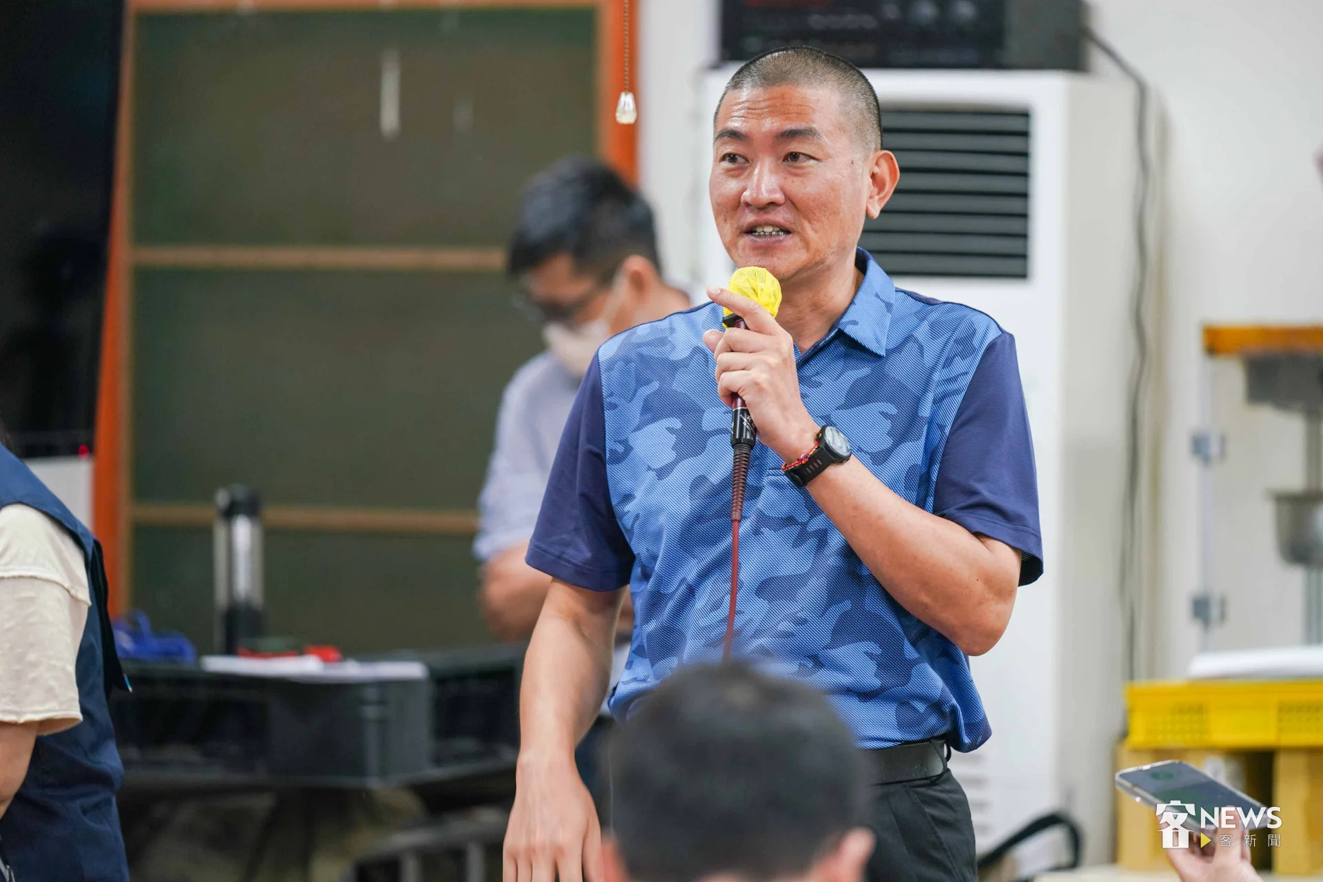 開發商代表東茂投資股份有限公司董事蔡典霖(右)。李台源攝