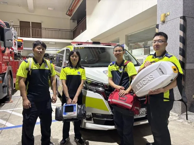 消防局新埔分隊救護人員