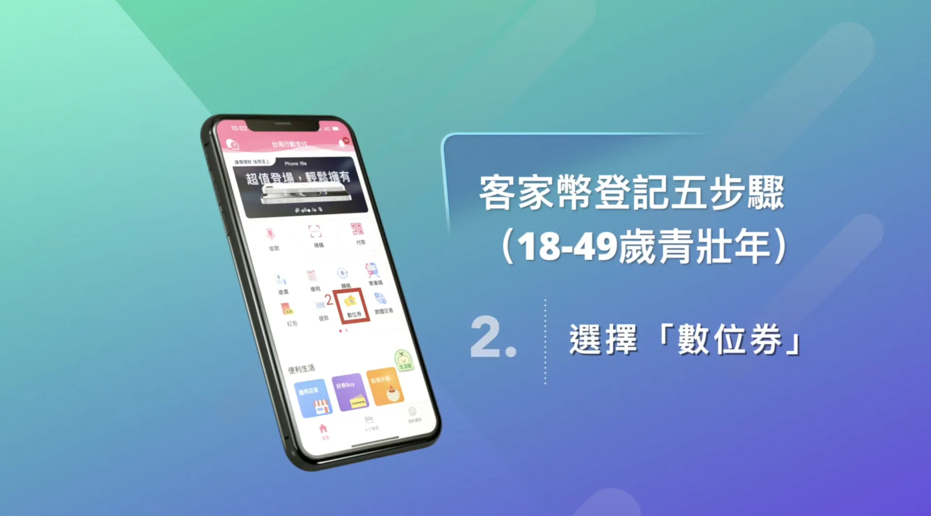 一般民眾登記抽籤流程。客委會提供