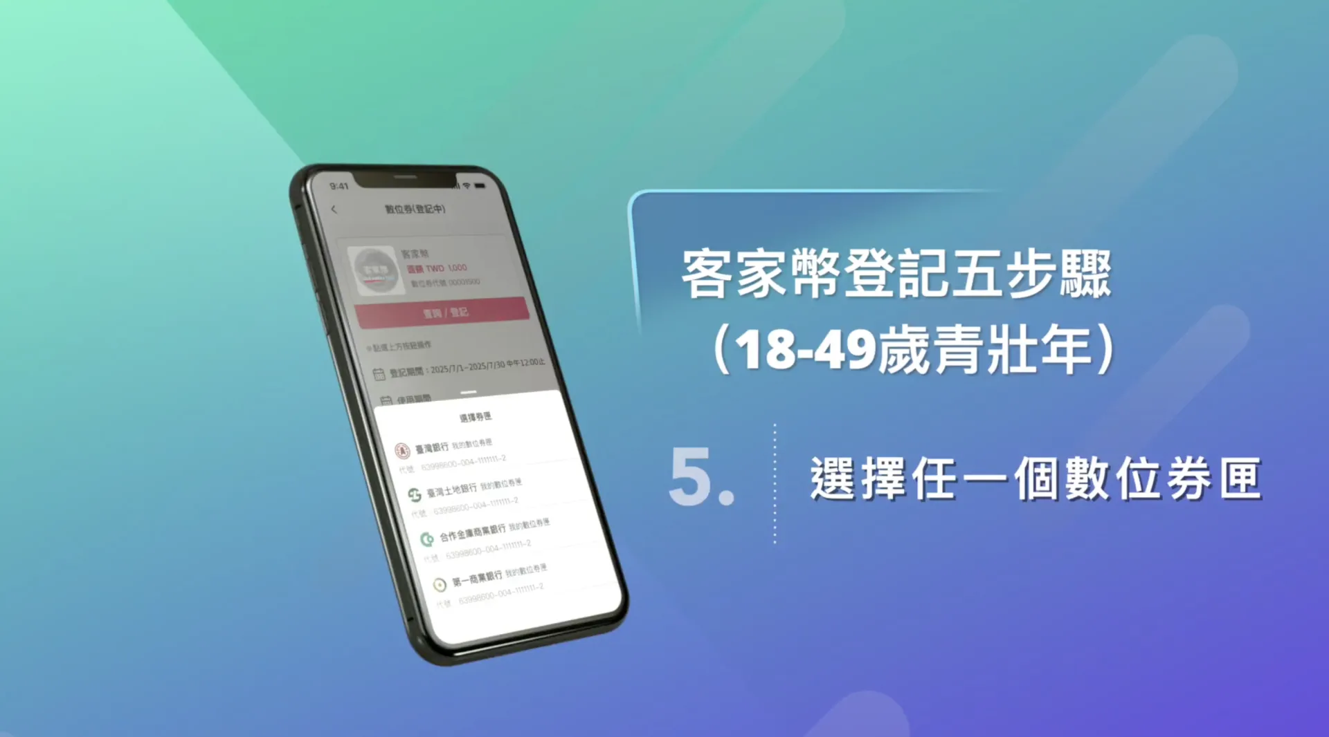 一般民眾登記抽籤流程。客委會提供