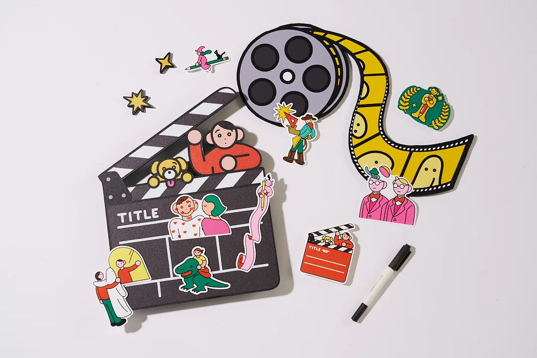 一年一度的大型文具策展「2025理想的文具」，將常見文具化身為電影主角與場景。翻攝自誠品書店 eslite bookstore FB