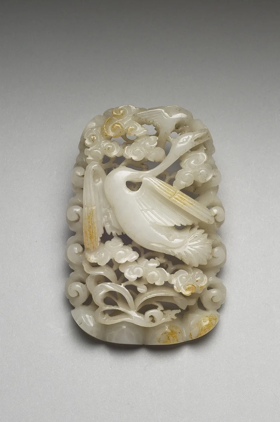 〈金至元「春水」玉飾〉。國立故宮博物院