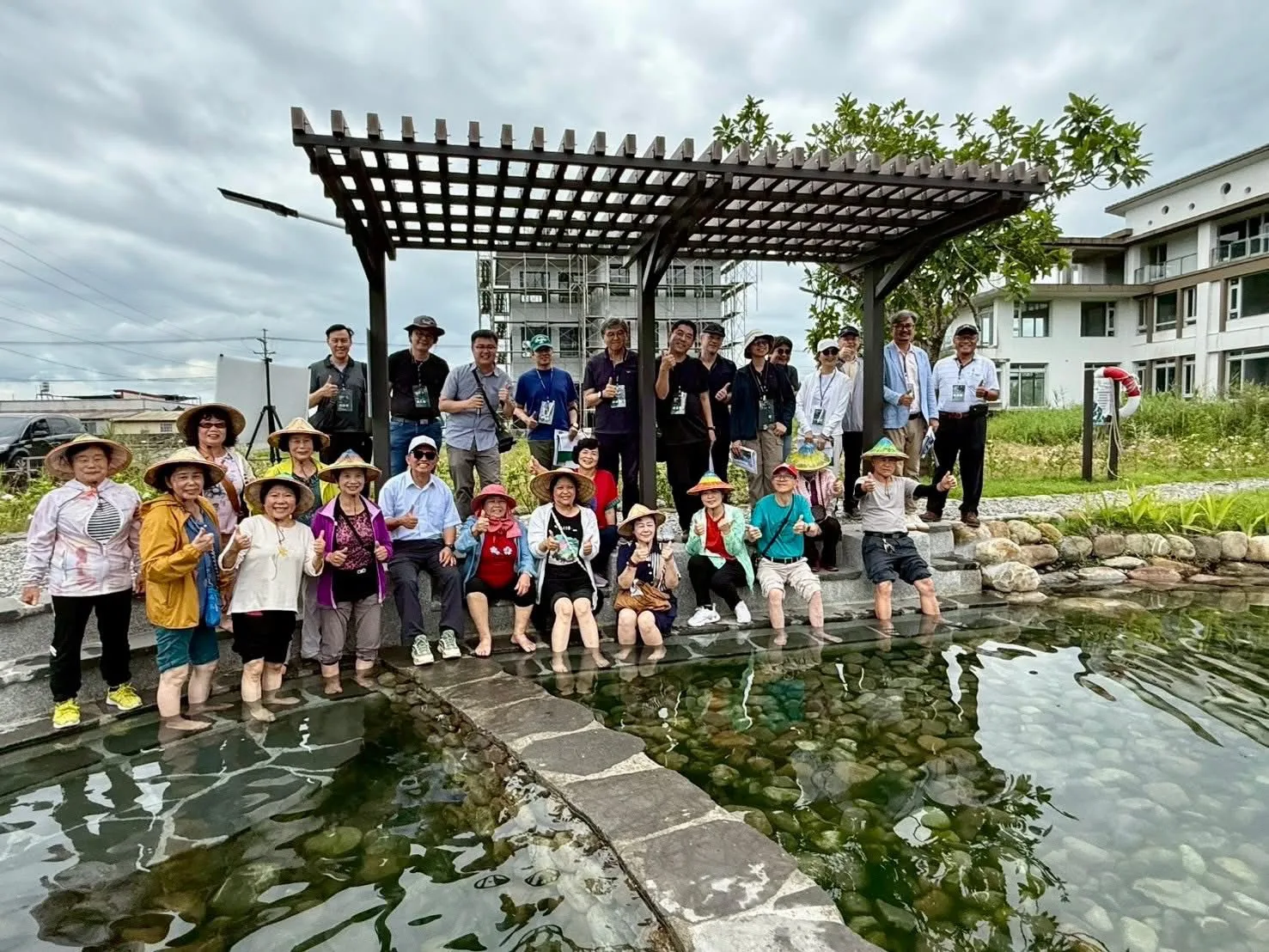 閒置的湧泉池活化為親水景點。蓁巷社協提供