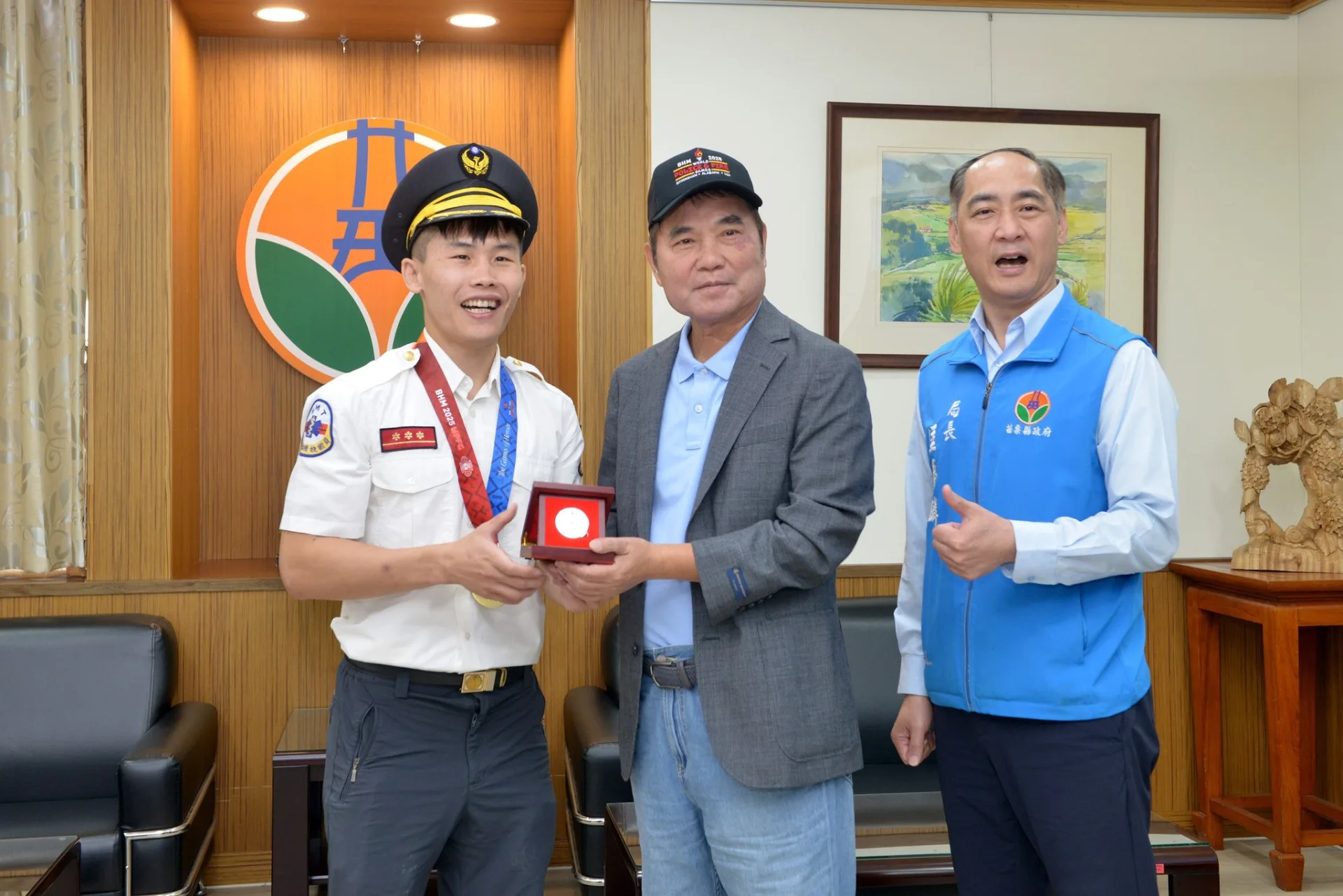 許顥瀚參加「2025年第21屆世界警察消防運動會」，獲得男子柔術金牌。