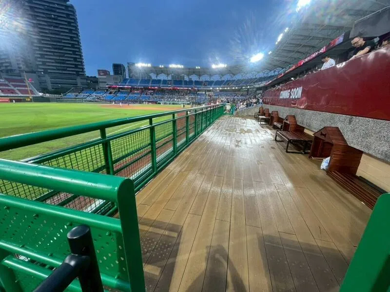 桃園市政府與樂天桃猿隊合作的「寵物友善專區」也進入最後施工階段，預計將於8月下旬正式開放，讓球迷可以帶著毛小孩一起進場看球。桃園市政府動物保護處提供