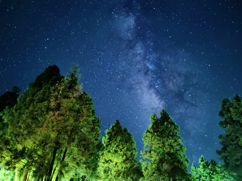 嘉義縣香林國小是台灣海拔最高學校,夜晚在操場抬頭就能觀賞星空。香林國小總務主任廖以仁提供