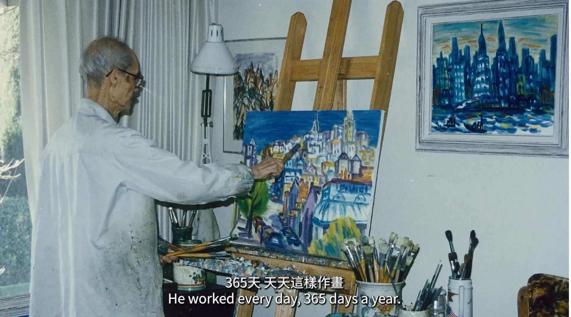 「歸鄉──蔡蔭棠作品返鄉紀錄特展」今天(30日)正式登場,新竹縣政府於開幕式播放紀錄片,透過家屬口述記憶以及與作品對照的影像,呈現藝術家的成長與經歷。新竹縣政府提供