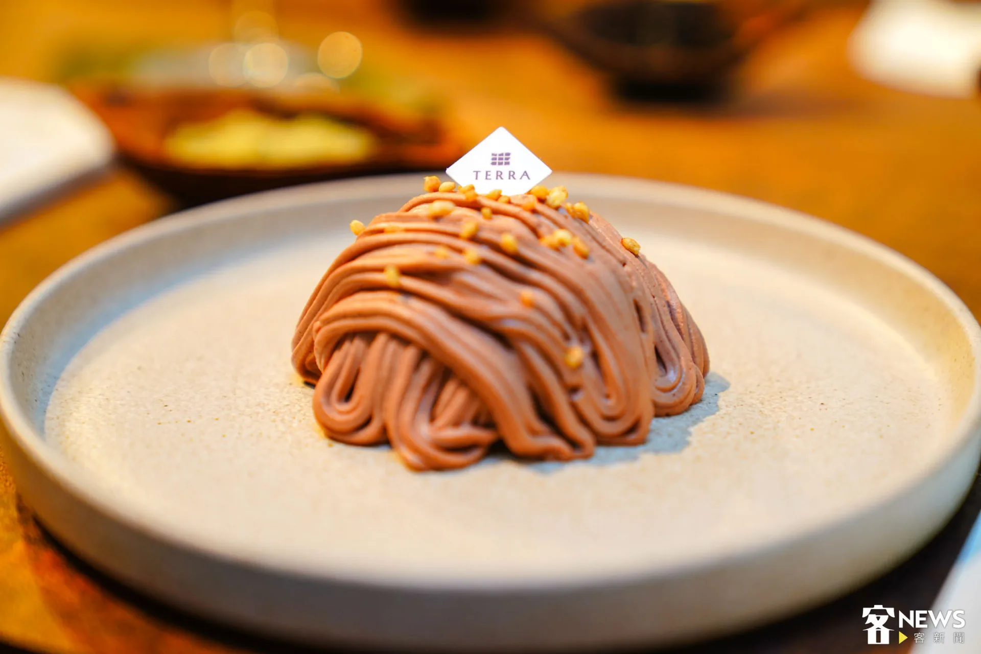 除了巧克力之外，擂茶蒙布朗同樣驚豔現場來賓。朱愷元攝