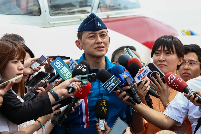 AT-3雷虎小組末任領隊、飛行訓練指揮部部隊換訓組劉世鈞。中央社