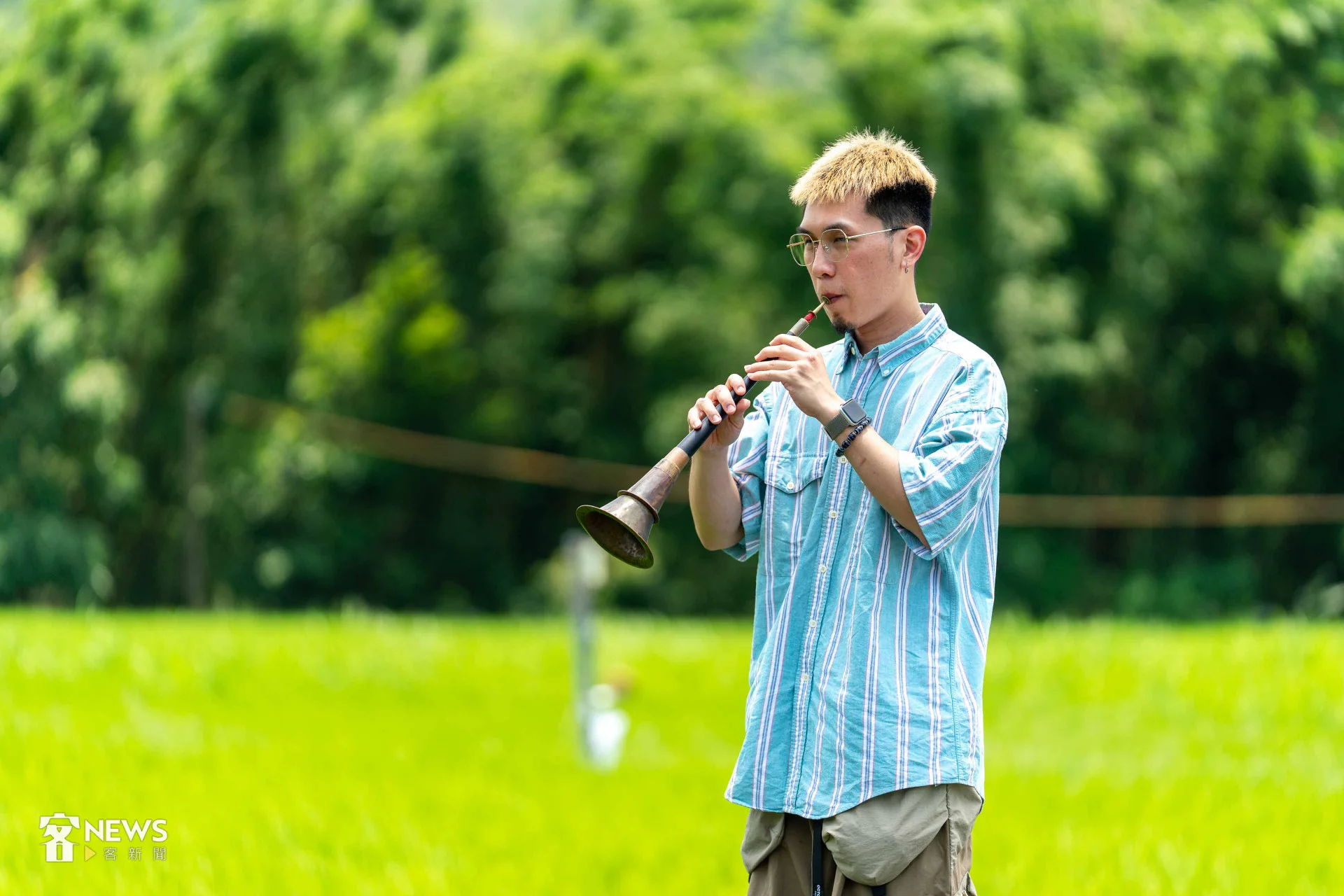 每個人的八音演奏韻味聽起來都不一樣。李台源攝